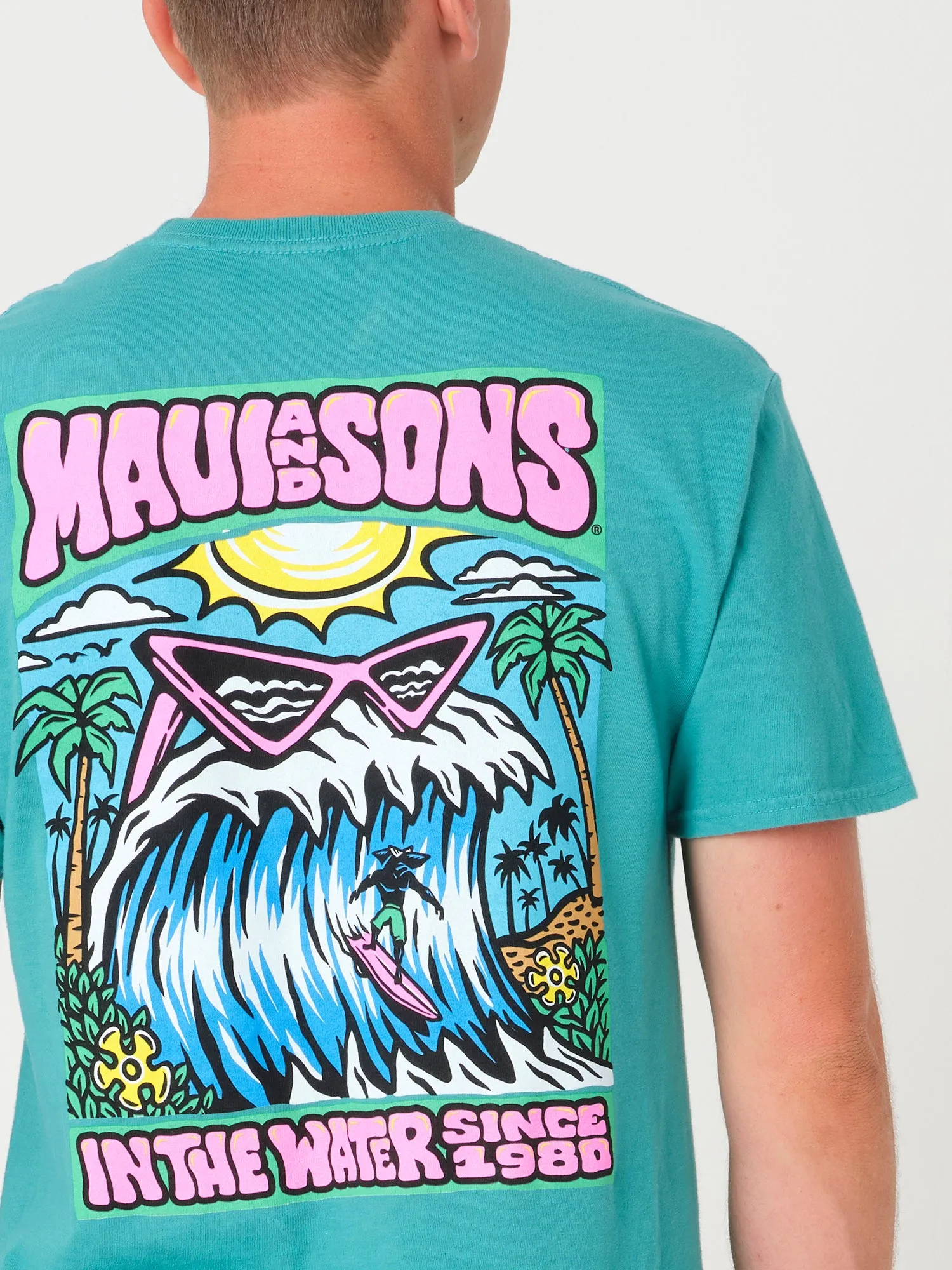 Jaws T-Shirt in Peacock sold by Maui and Sons product image thumbnail 4
