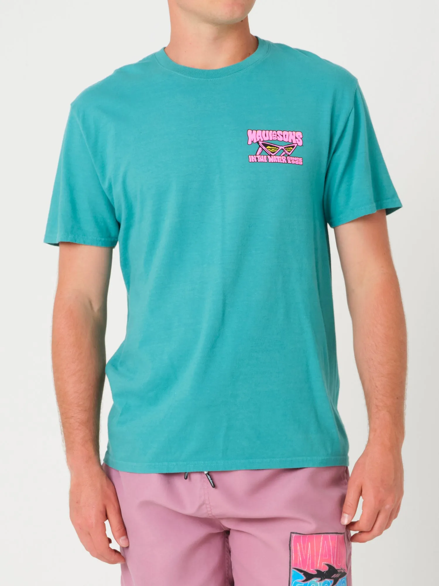 Jaws T-Shirt in Peacock sold by Maui and Sons