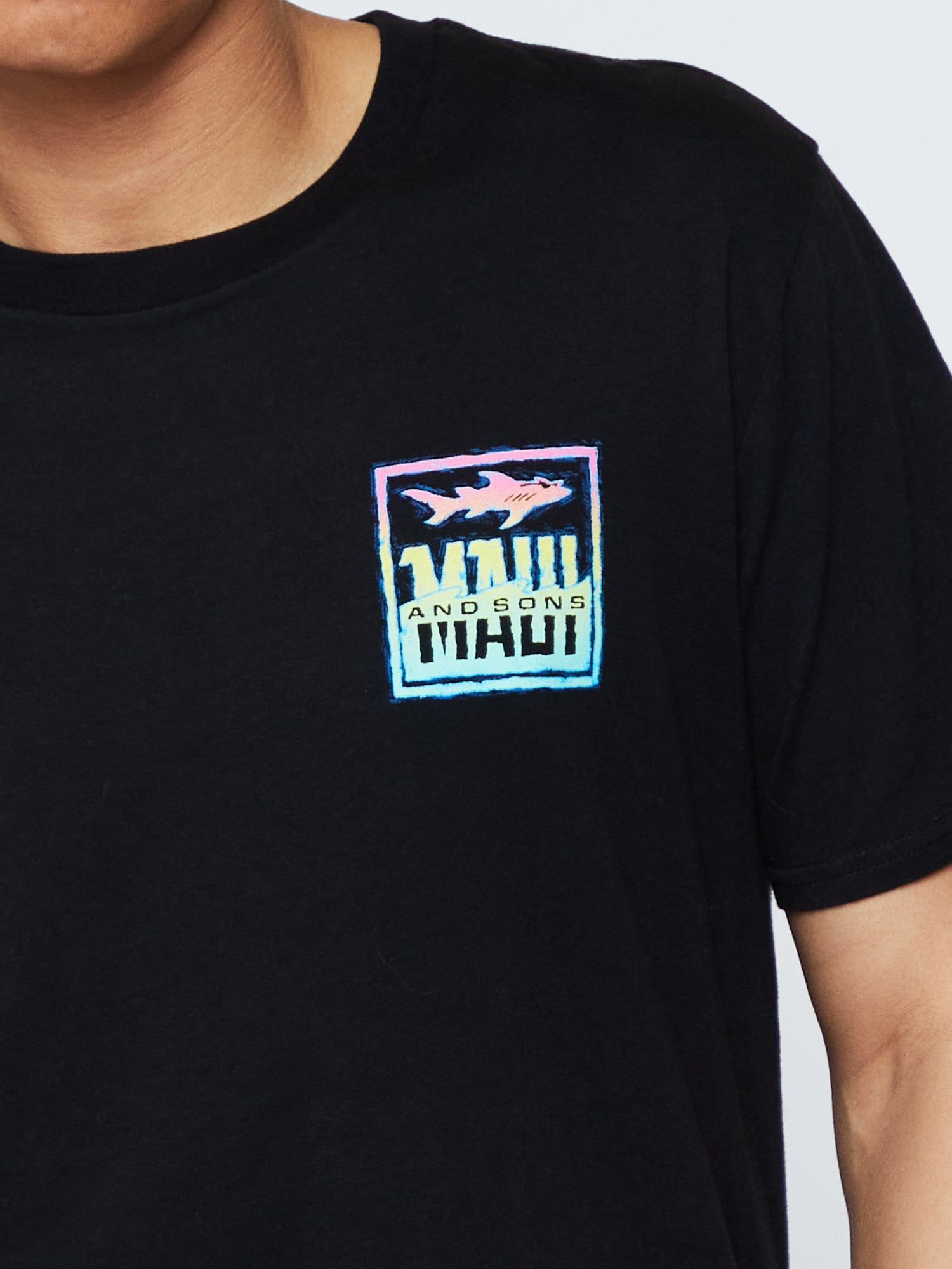 Shark Out of Water T-Shirt in Phantom sold by Maui and Sons product image thumbnail 4