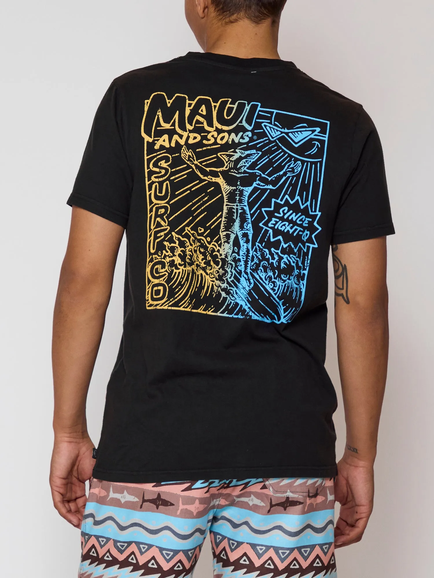 Sun & Surf T-Shirt in Black sold by Maui and Sons product image thumbnail 2