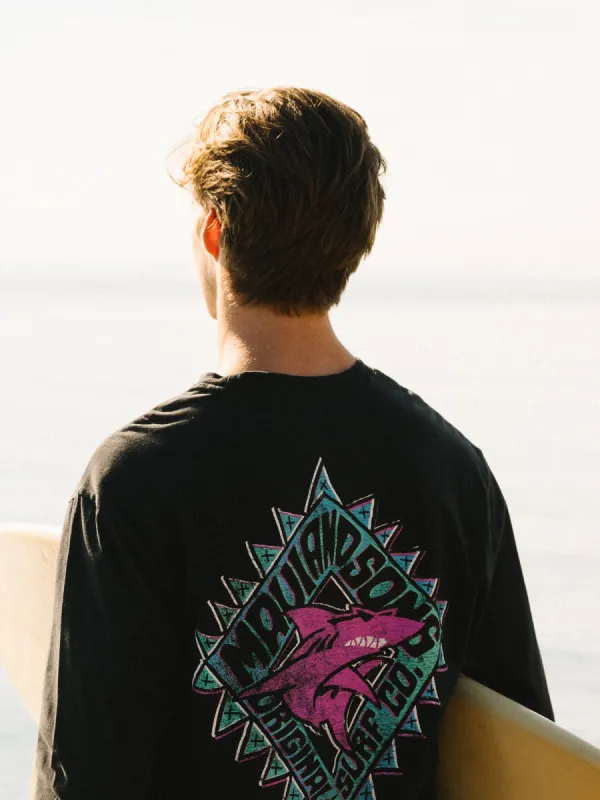 Back to Back Long Sleeve in Black sold by Maui and Sons
