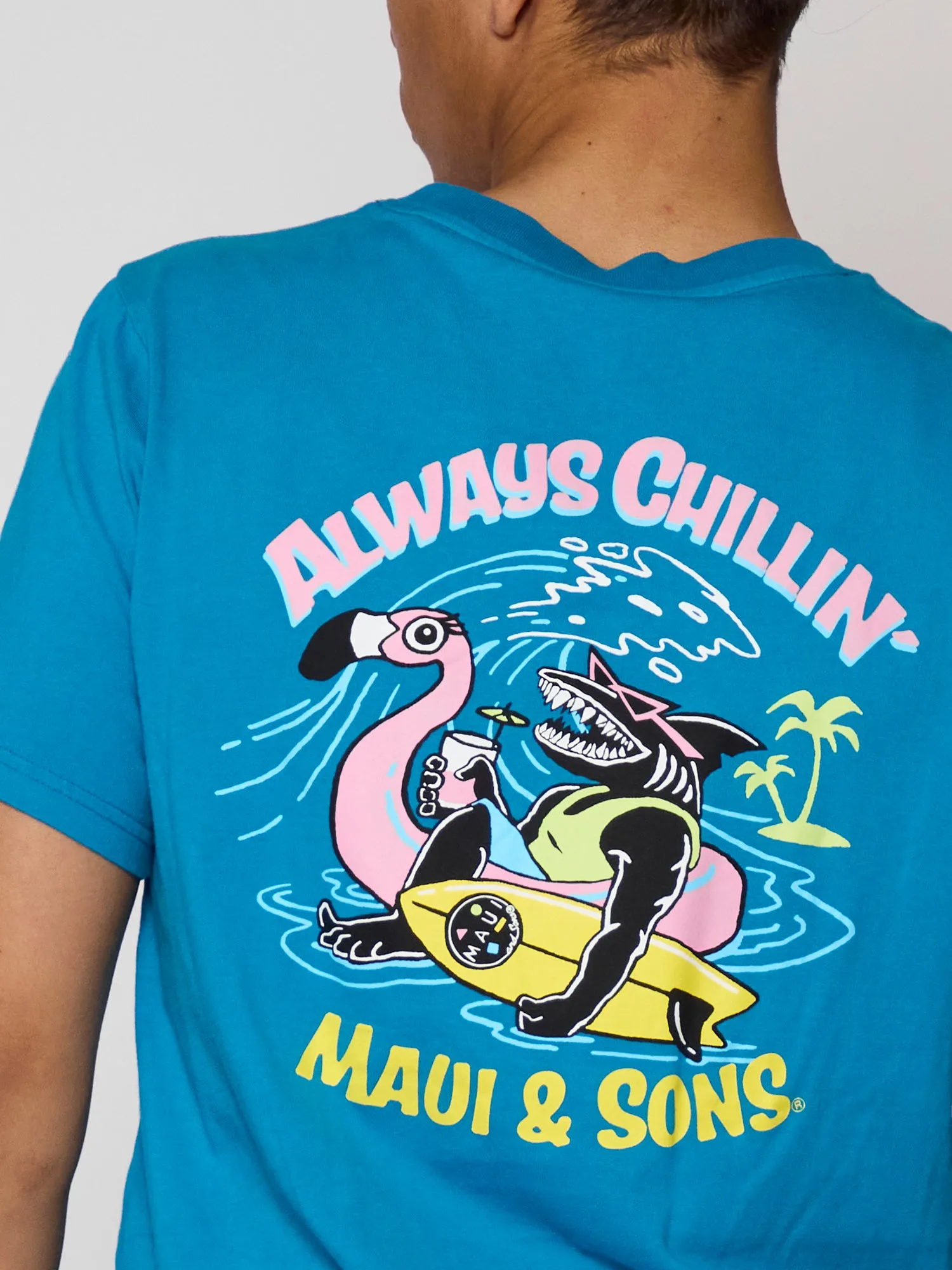 Always Chillin' T-Shirt in Blue sold by Maui and Sons product image thumbnail 3
