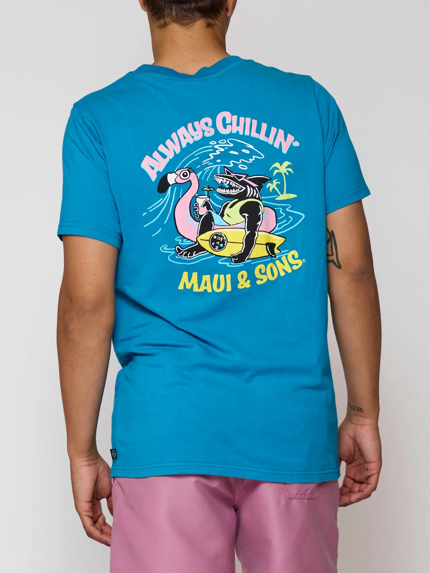 Always Chillin' T-Shirt in Blue sold by Maui and Sons