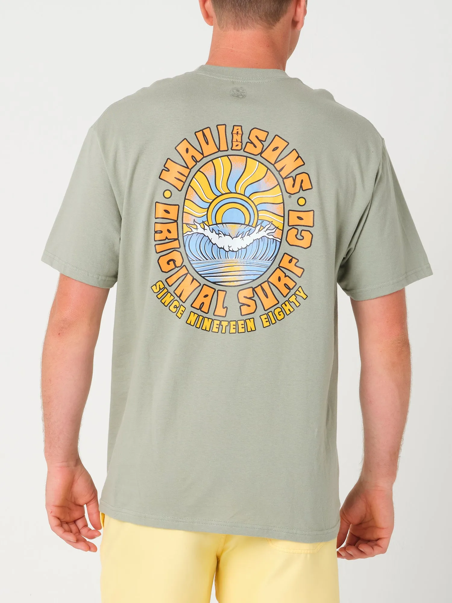 Rooster T-Shirt in Sage sold by Maui and Sons product image thumbnail 2