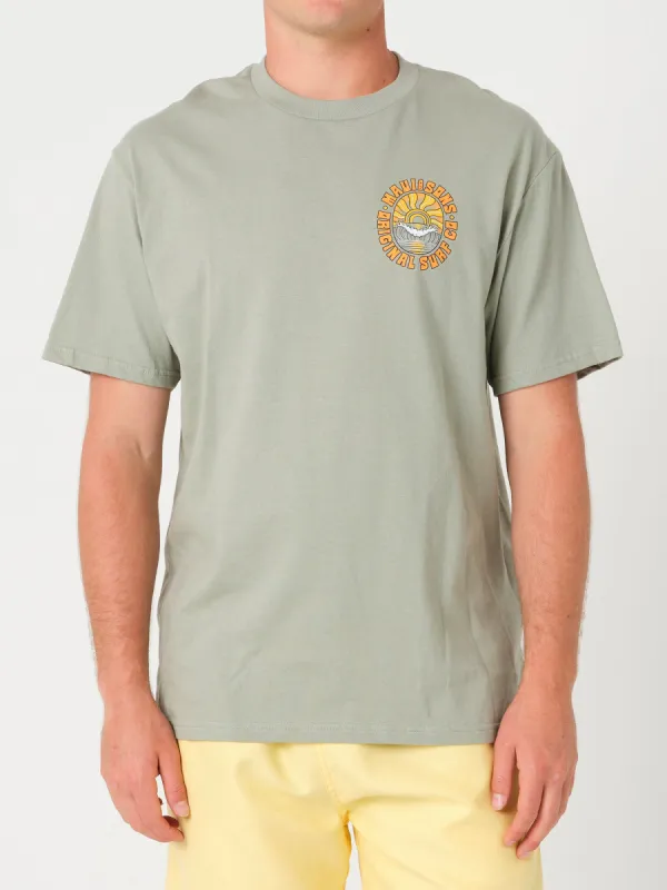 Rooster T-Shirt in Sage sold by Maui and Sons
