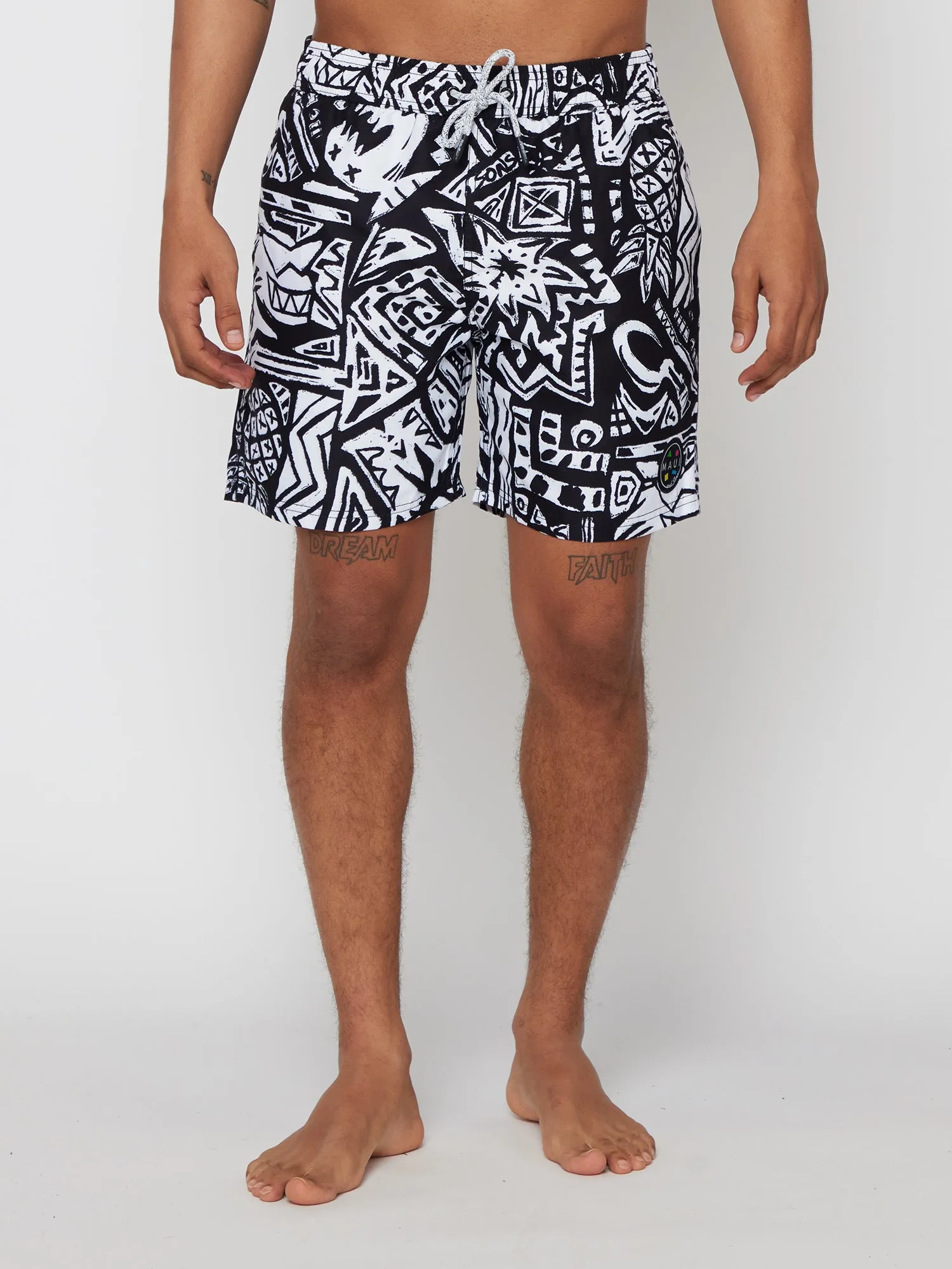 Block Party Pool Shorts in Black sold by Maui and Sons product image thumbnail 2