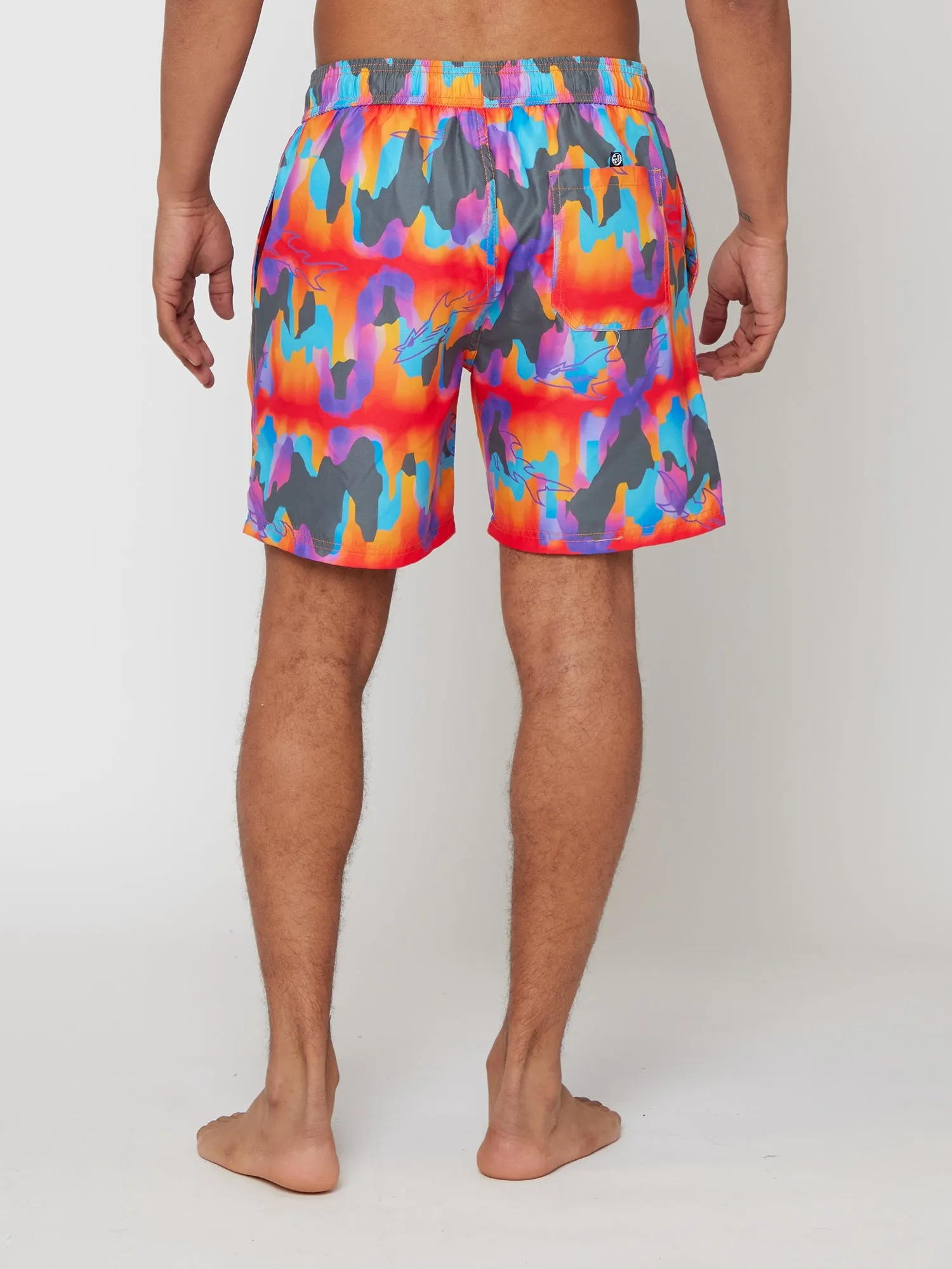 Volcanic Eruption Pool Shorts in Black sold by Maui and Sons product image thumbnail 3