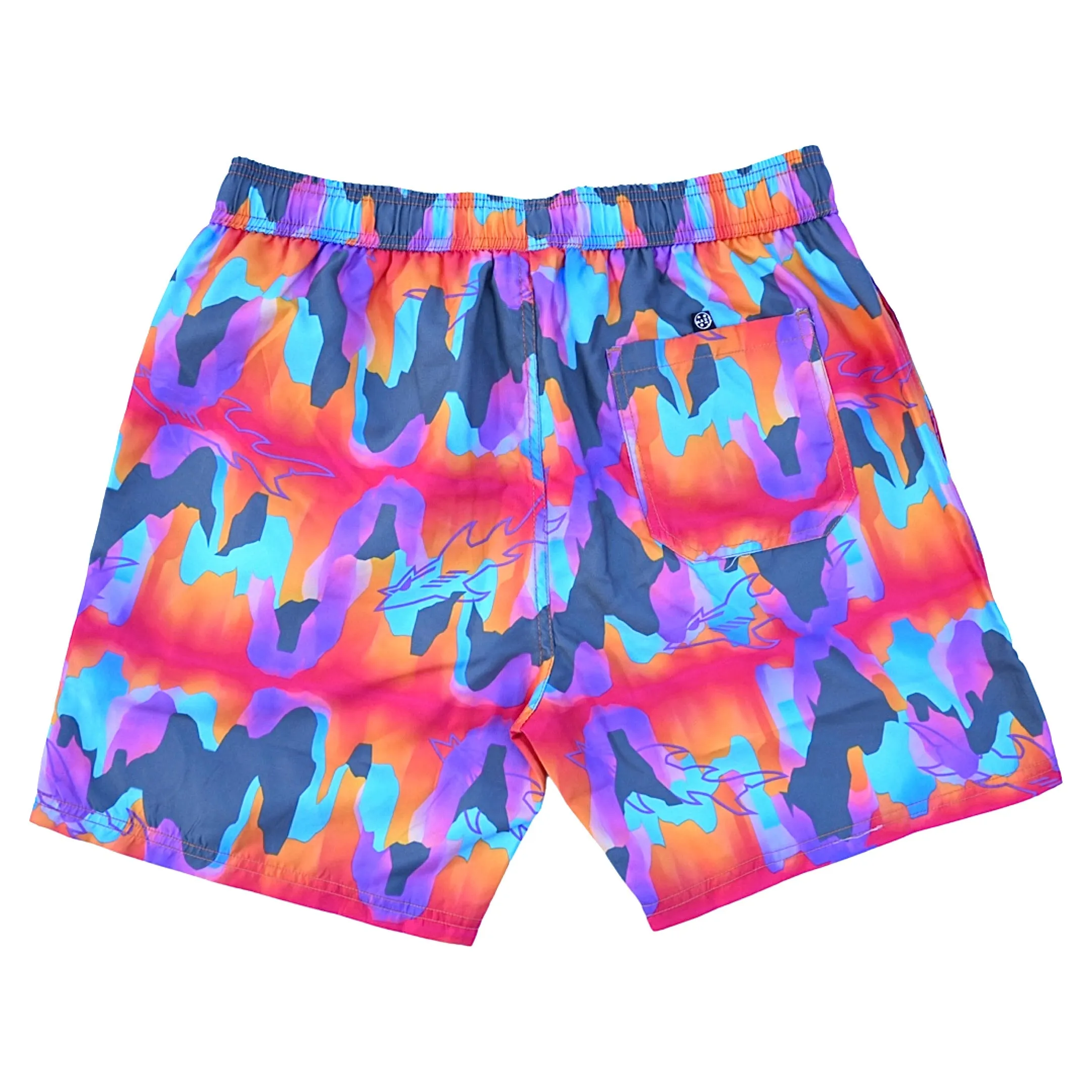 Volcanic Eruption Pool Shorts in Black sold by Maui and Sons product image thumbnail 4
