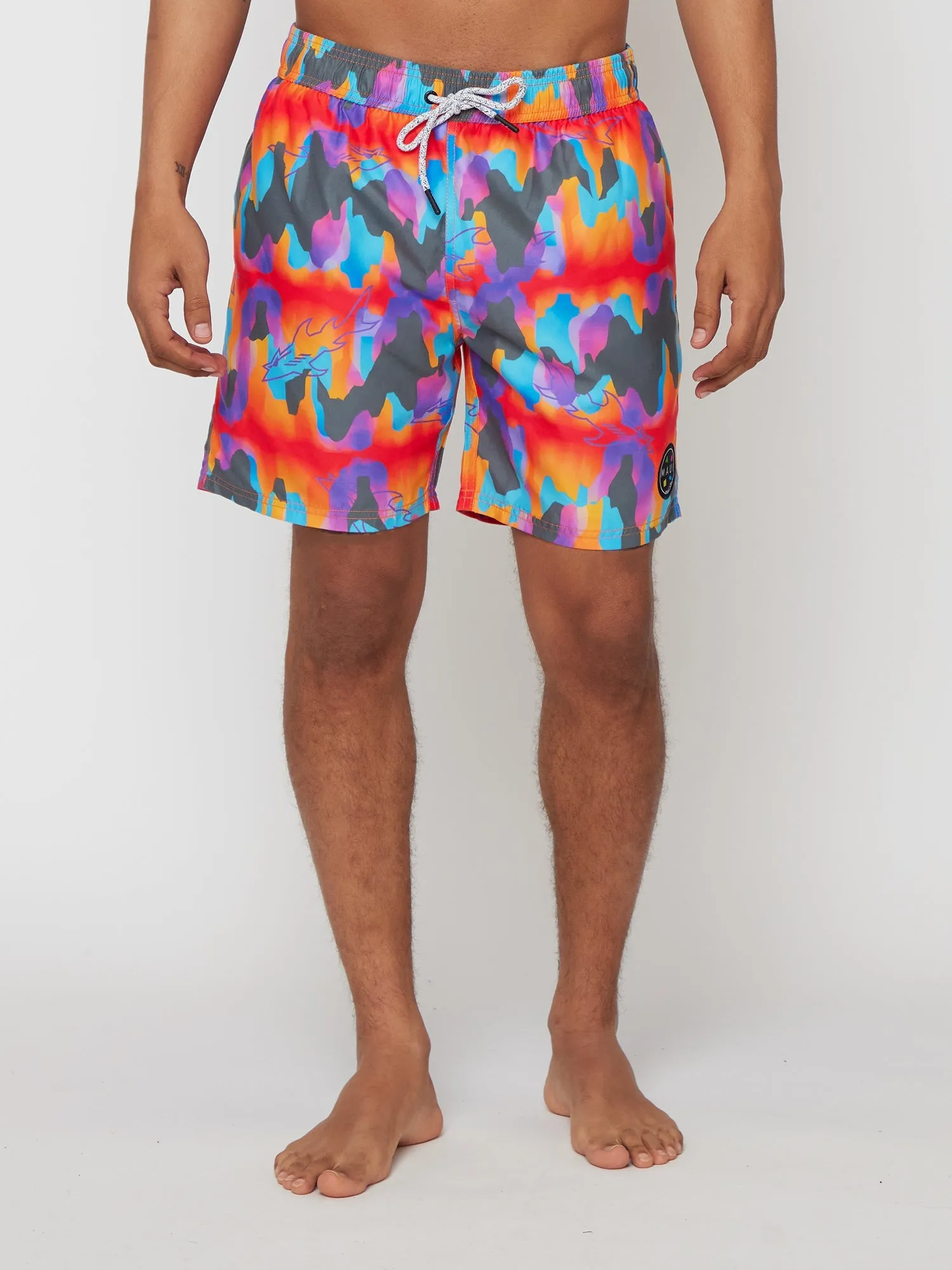 Volcanic Eruption Pool Shorts in Black sold by Maui and Sons product image thumbnail 2