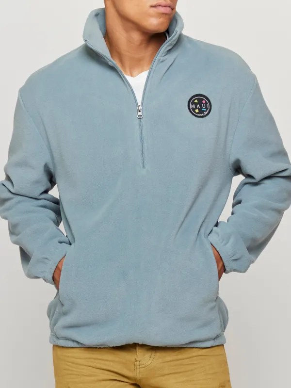 Layover Polar Fleece in Storm sold by Maui and Sons