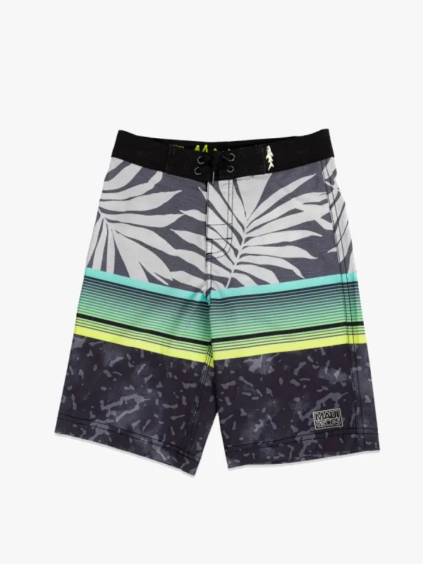 Boys Vacation Boardshorts in Black sold by Maui and Sons
