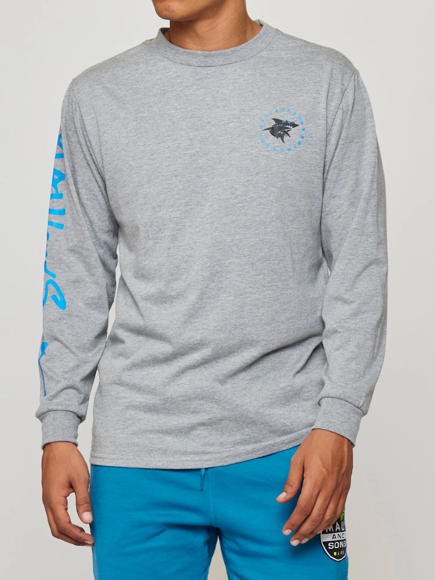 Twister Long Sleeve in Grey sold by Maui and Sons