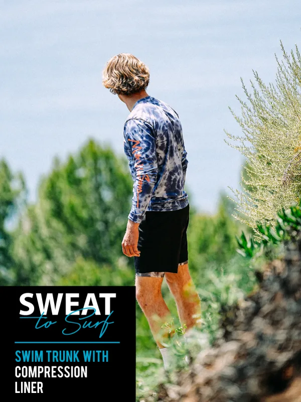 Palm Mix Hybrid Compression Pool Shorts sold by Maui and Sons