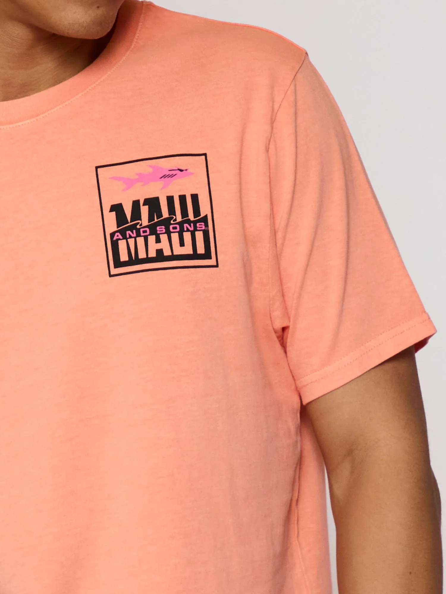 Fish Out Of Water T-Shirt in Tangerine sold by Maui and Sons product image thumbnail 3