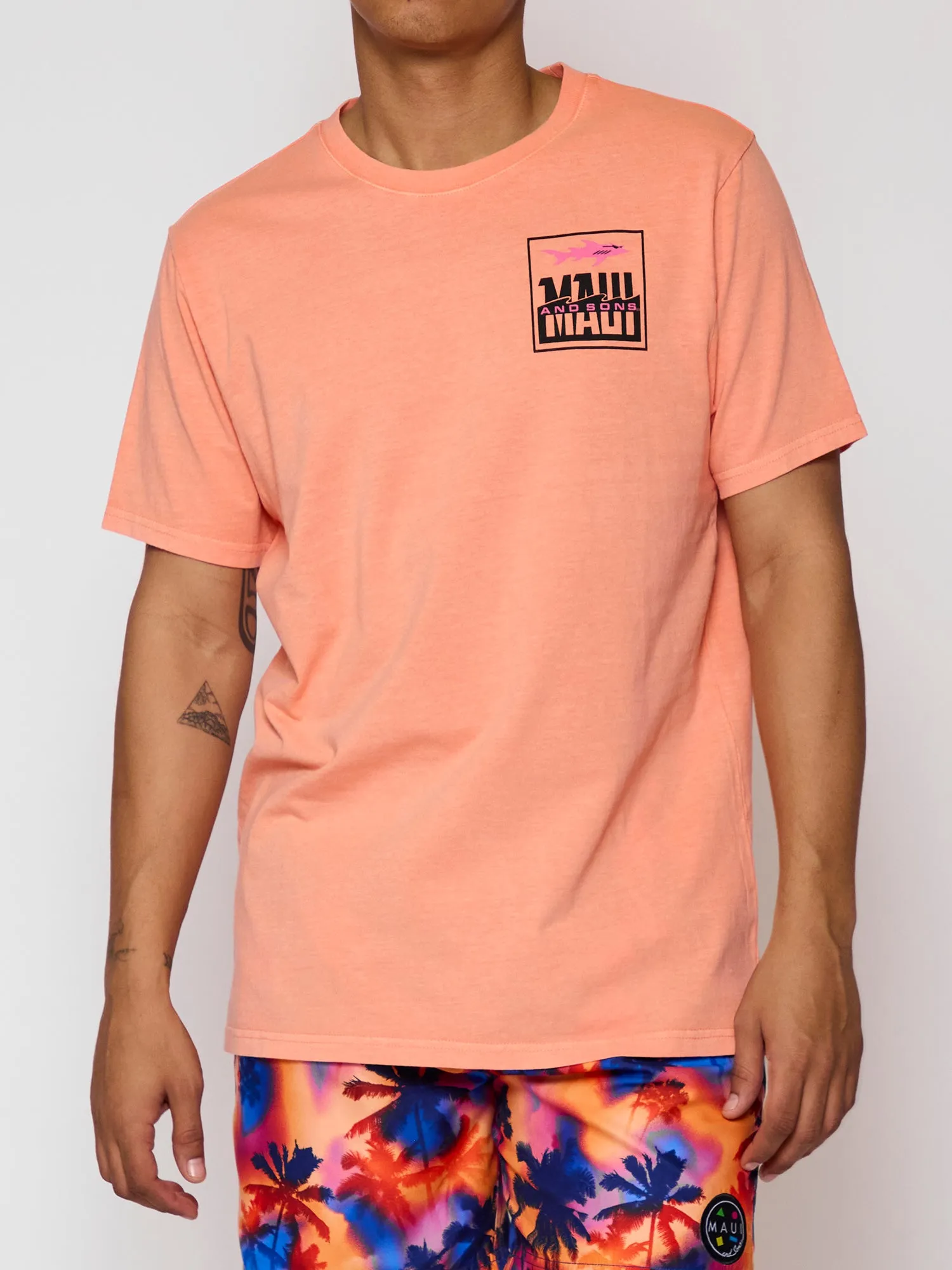 Fish Out Of Water T-Shirt in Tangerine sold by Maui and Sons