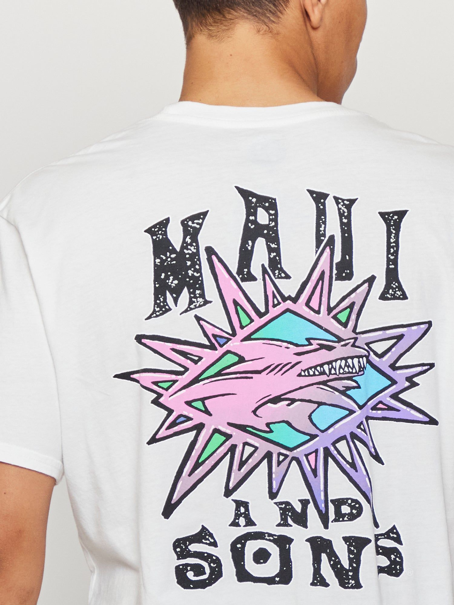 Sharks of Life T-Shirt in Blanc sold by Maui and Sons product image thumbnail 3