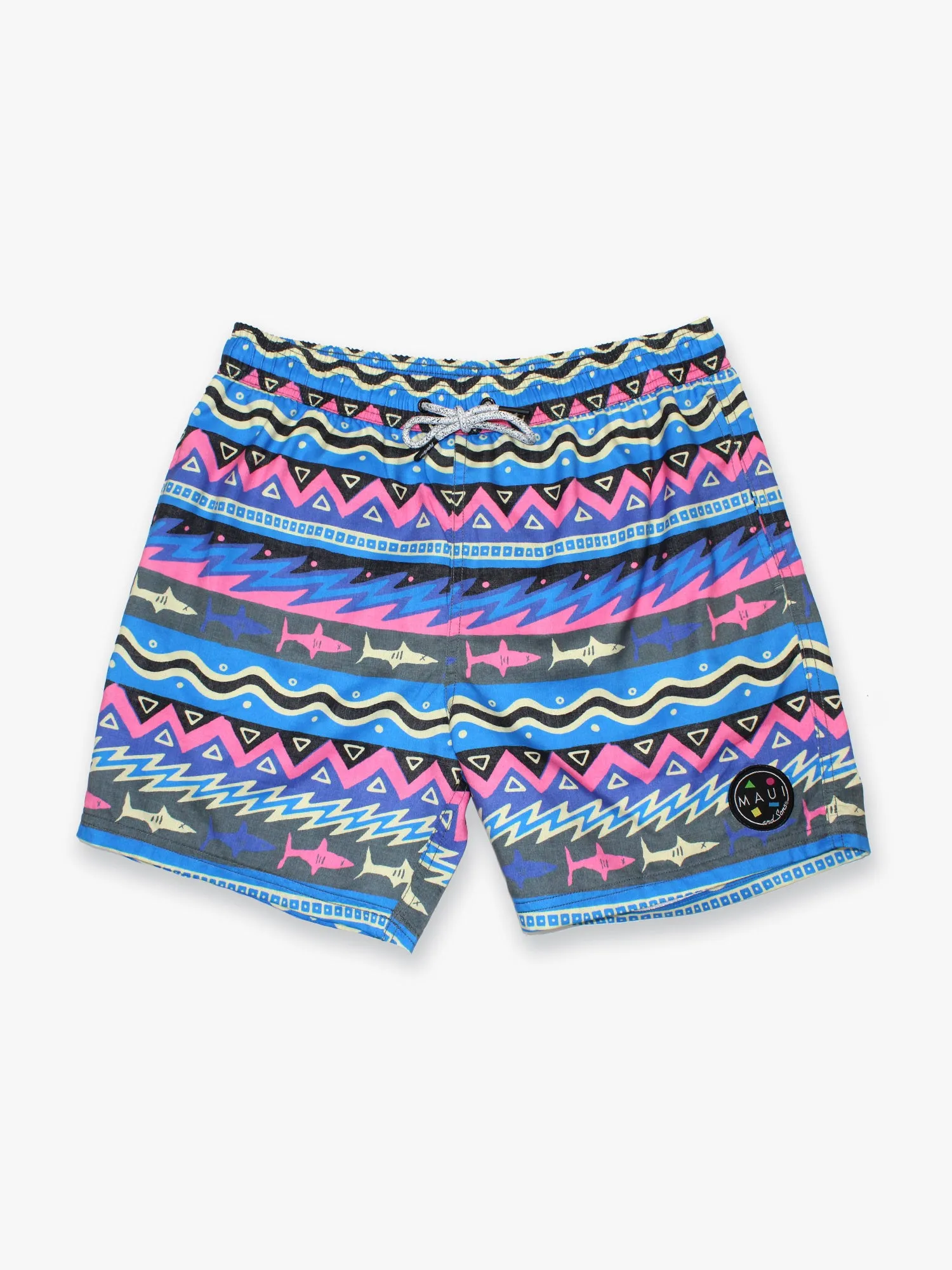 Stoker Pool Shorts in Blue sold by Maui and Sons