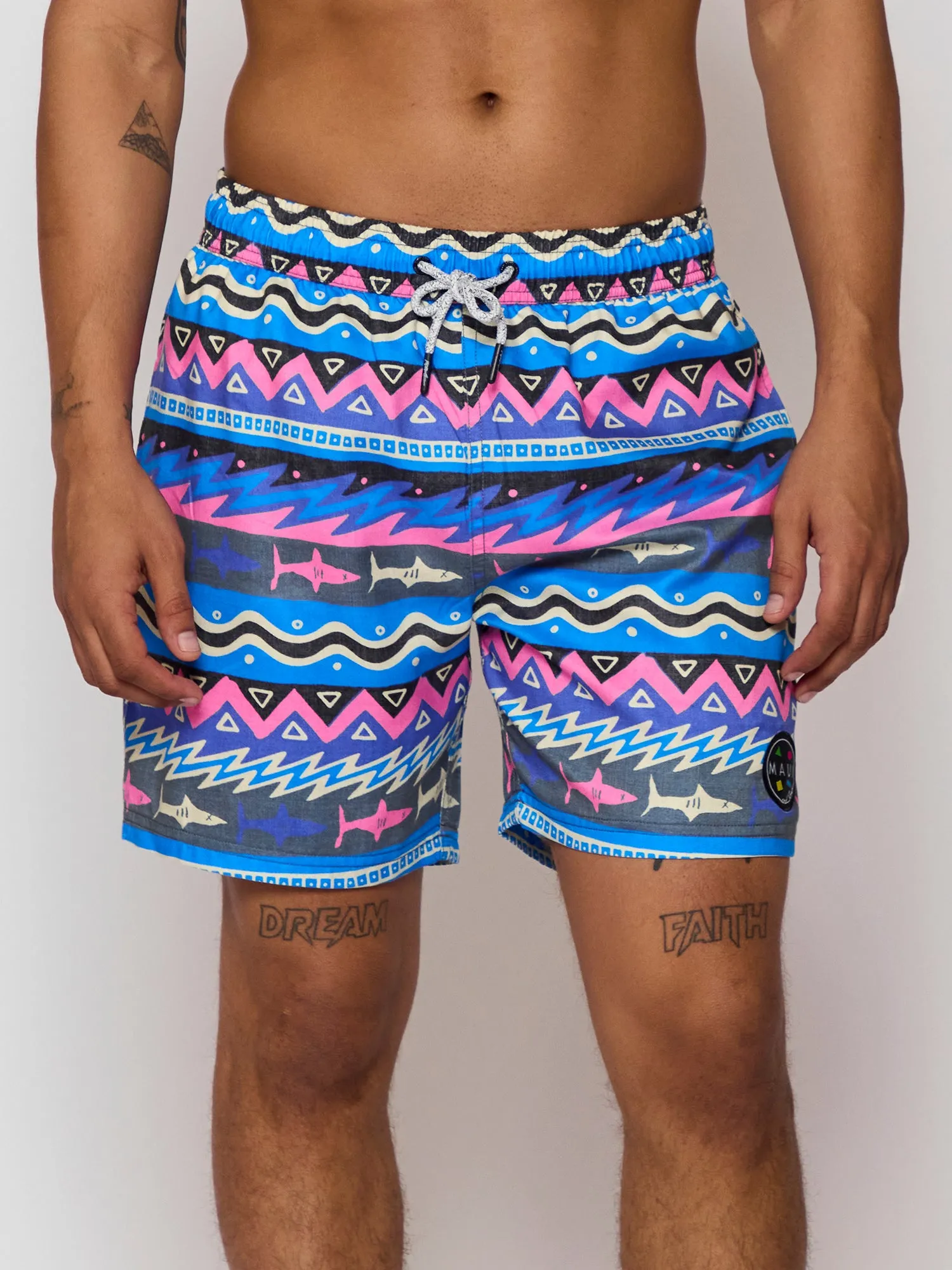 Stoker Pool Shorts in Blue sold by Maui and Sons product image thumbnail 2