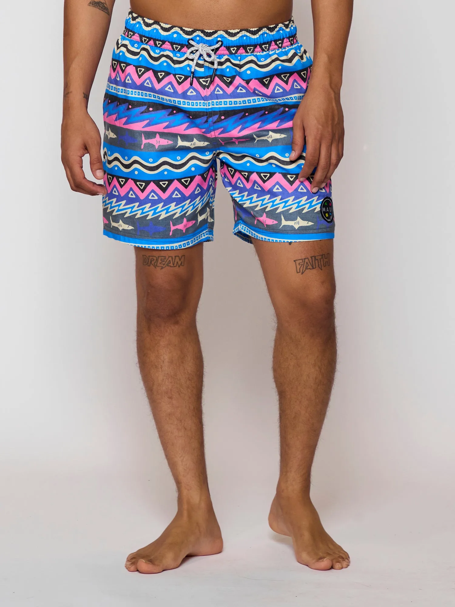 Stoker Pool Shorts in Blue sold by Maui and Sons product image thumbnail 3