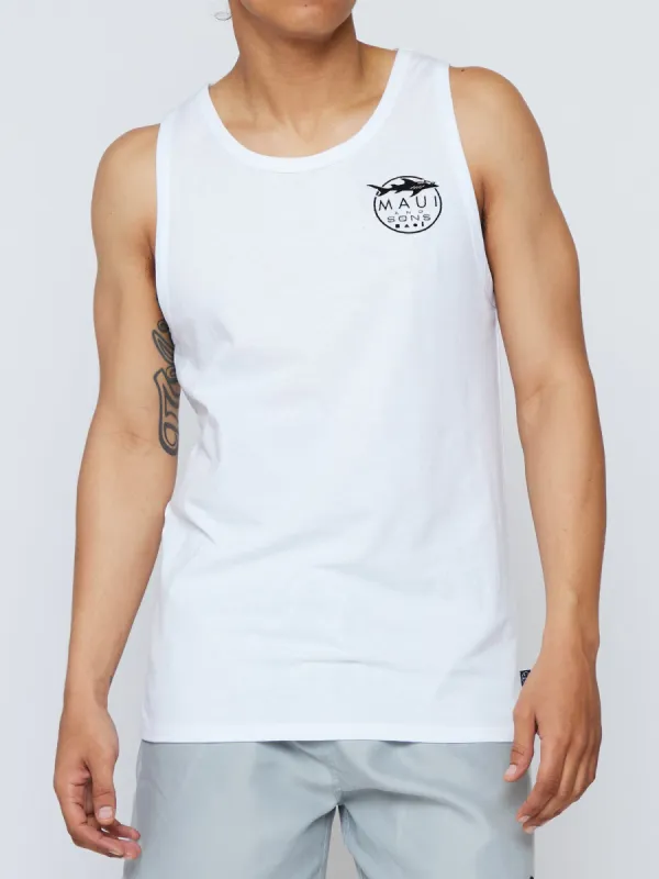 Classic Shark Logo Tank Top-Multi Colors sold by Maui and Sons