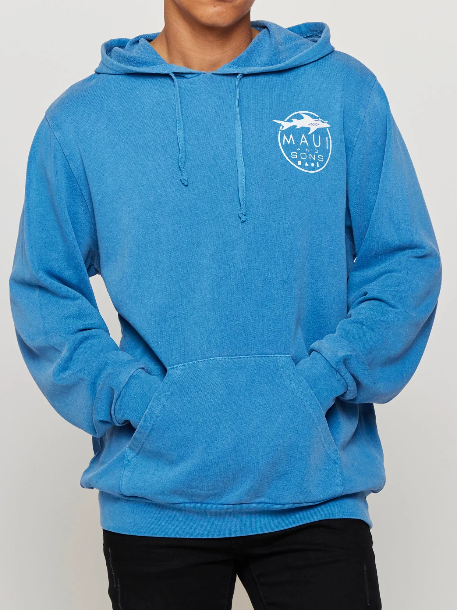 100% Cotton Terry Shark Logo Unisex Hoodie sold by Maui and Sons product image thumbnail 2