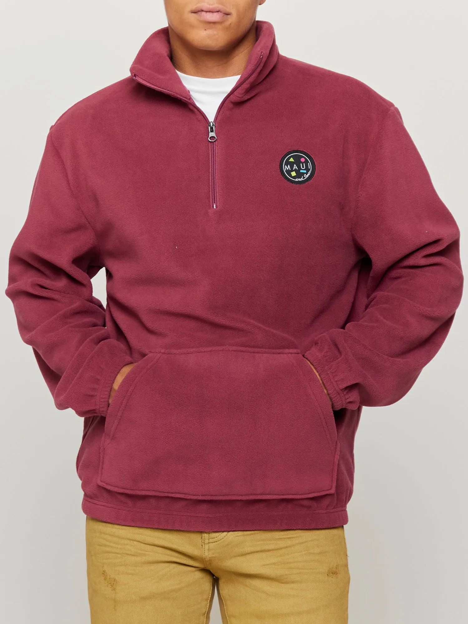 Layover Polar Fleece in Dark Rose sold by Maui and Sons product image thumbnail 2