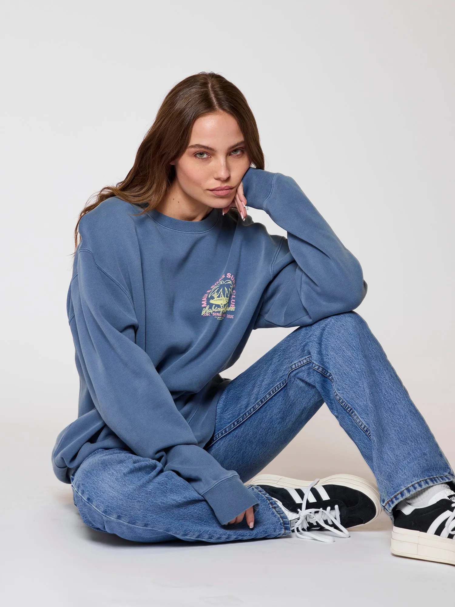 Making Waves Fleece Crew Neck sold by Maui and Sons product image thumbnail 2