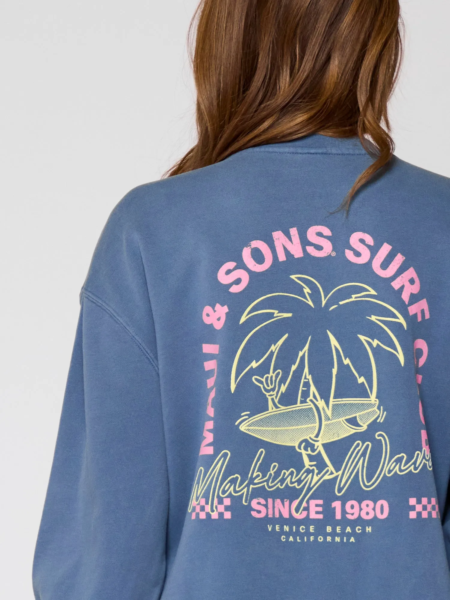 Making Waves Fleece Crew Neck sold by Maui and Sons product image thumbnail 5