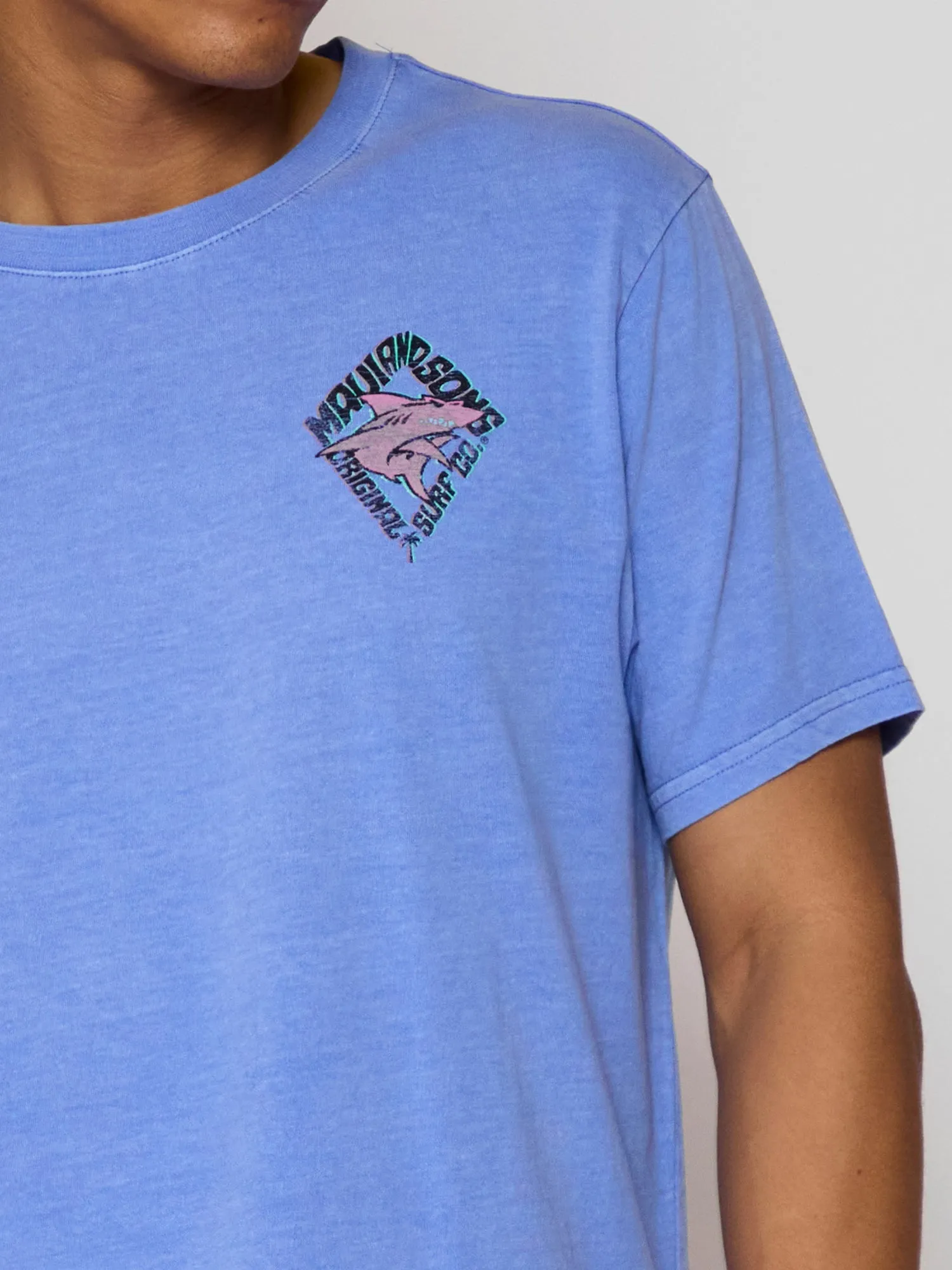 Back to Back Unisex T-Shirt in Hydrangea sold by Maui and Sons product image thumbnail 3