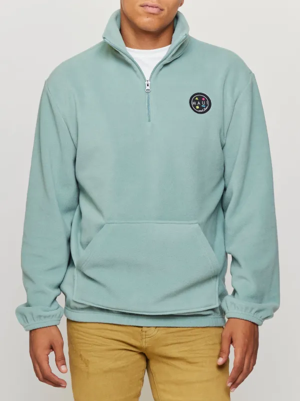 Layover Polar Fleece in Sage sold by Maui and Sons
