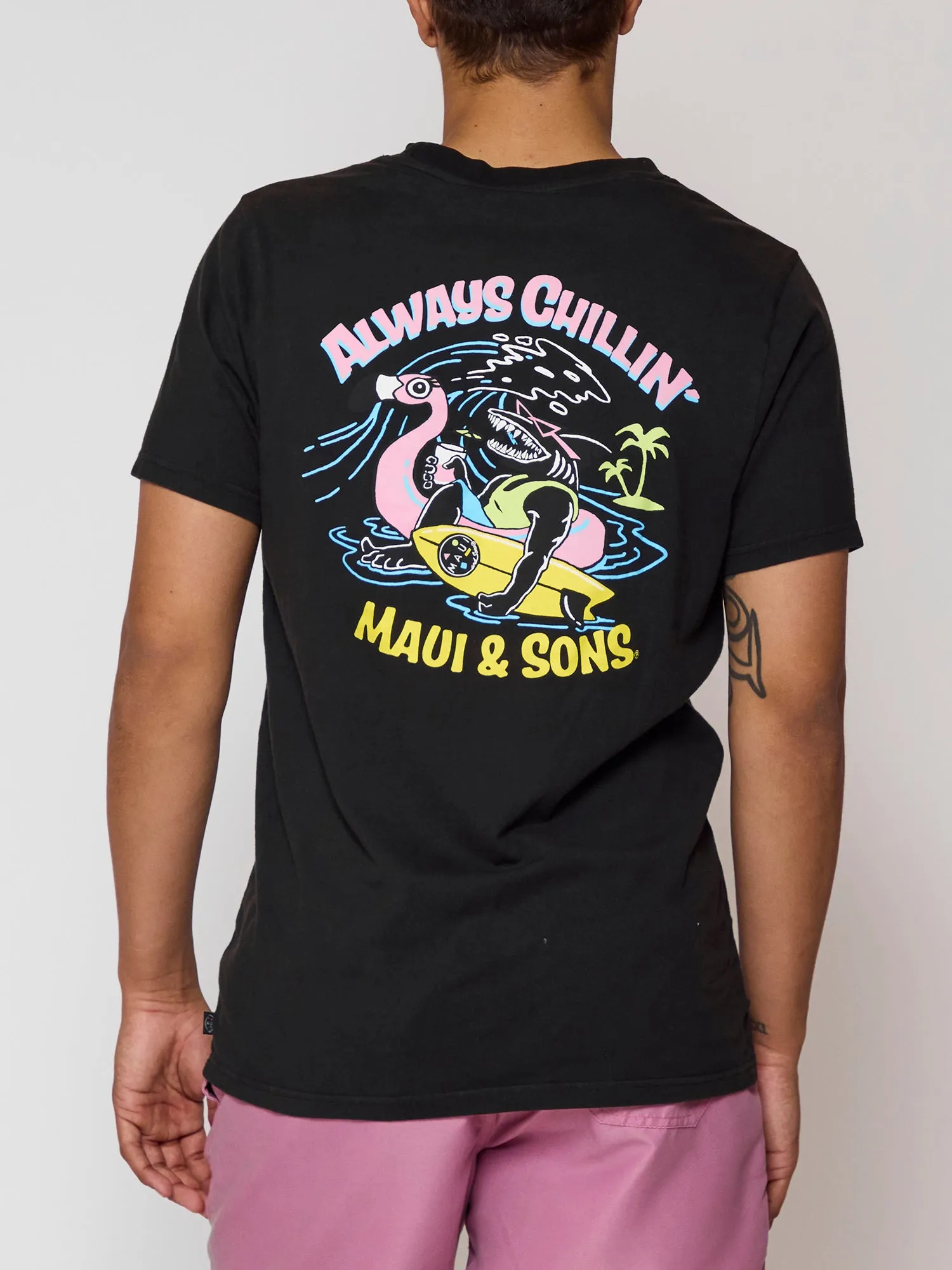 Always Chillin' T-Shirt in Black sold by Maui and Sons