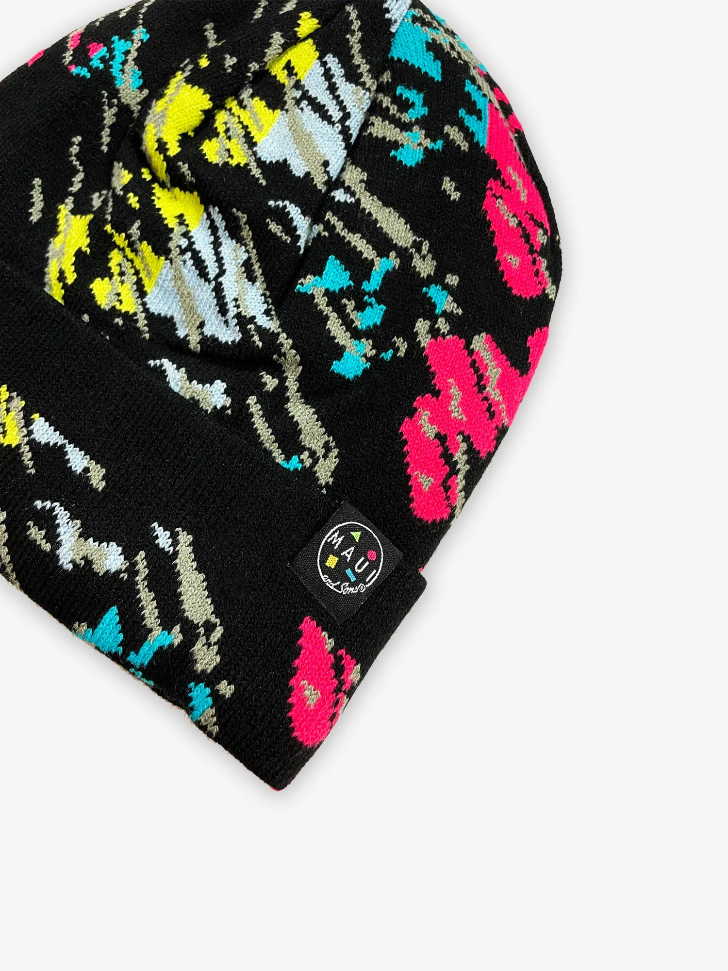 Maui Black Reversible Knit Beanie sold by Maui and Sons product image thumbnail 4