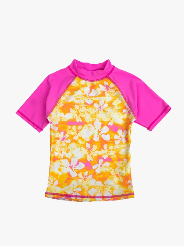 Girls Summer Breeze Short Sleeve Rashguard sold by Maui and Sons