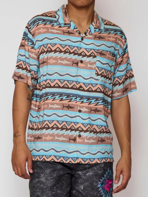 Stoker Button Up Shirt in Tan sold by Maui and Sons