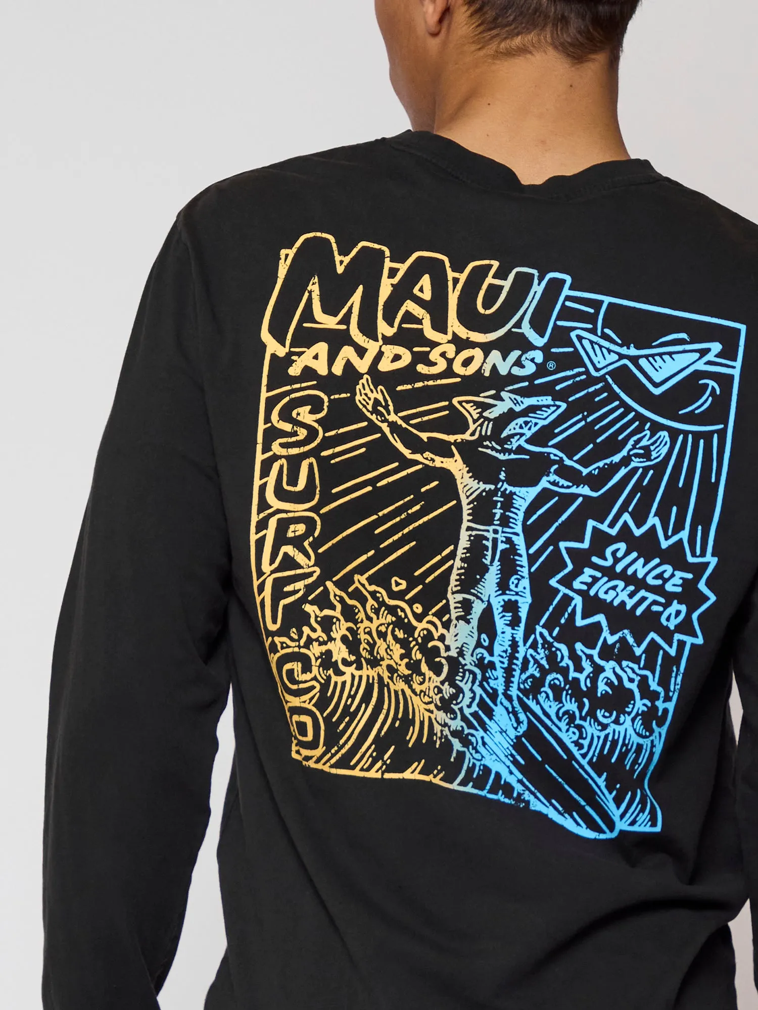 Sun & Surf Long Sleeve in Black sold by Maui and Sons product image thumbnail 4