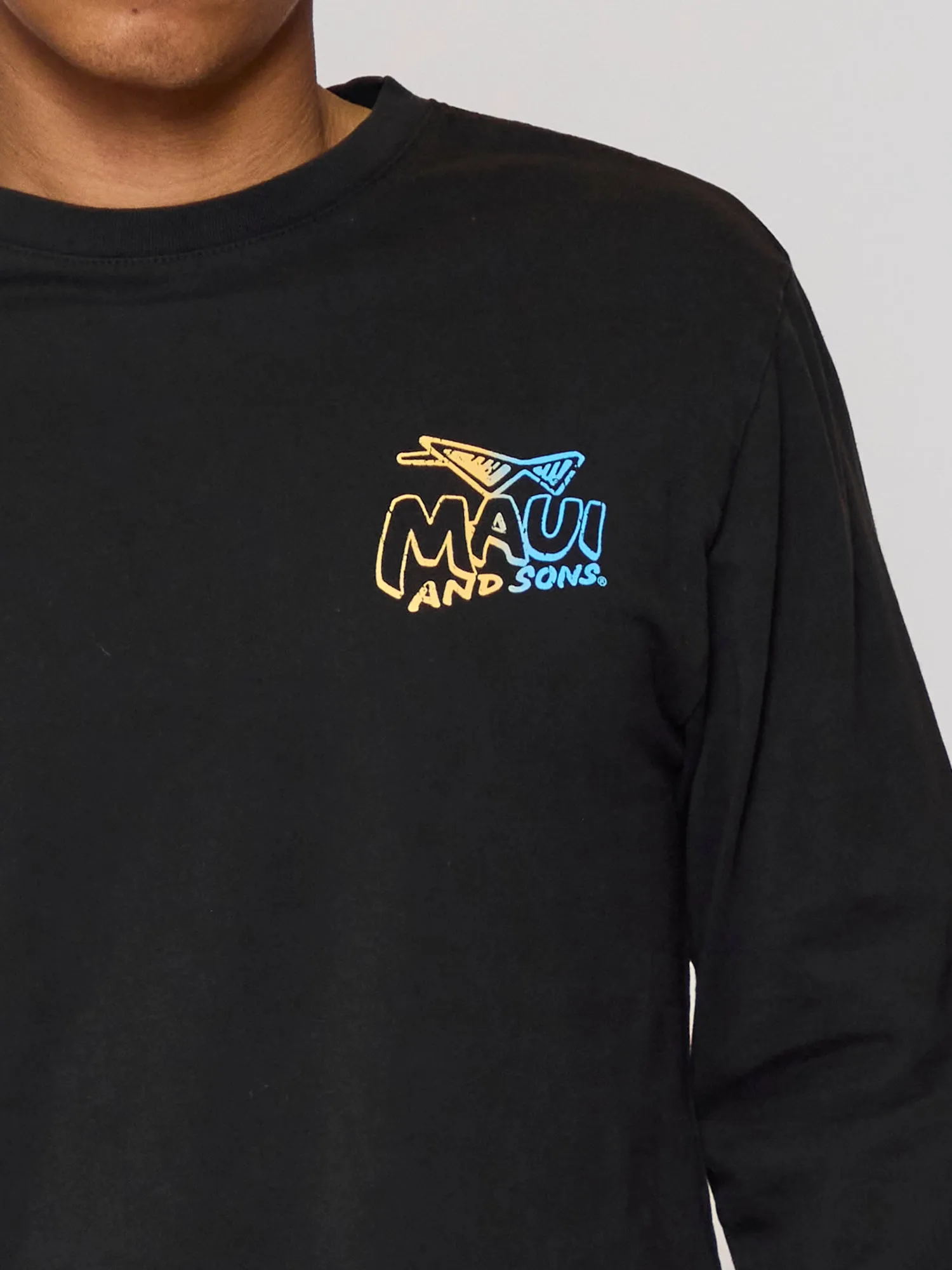 Sun & Surf Long Sleeve in Black sold by Maui and Sons product image thumbnail 3
