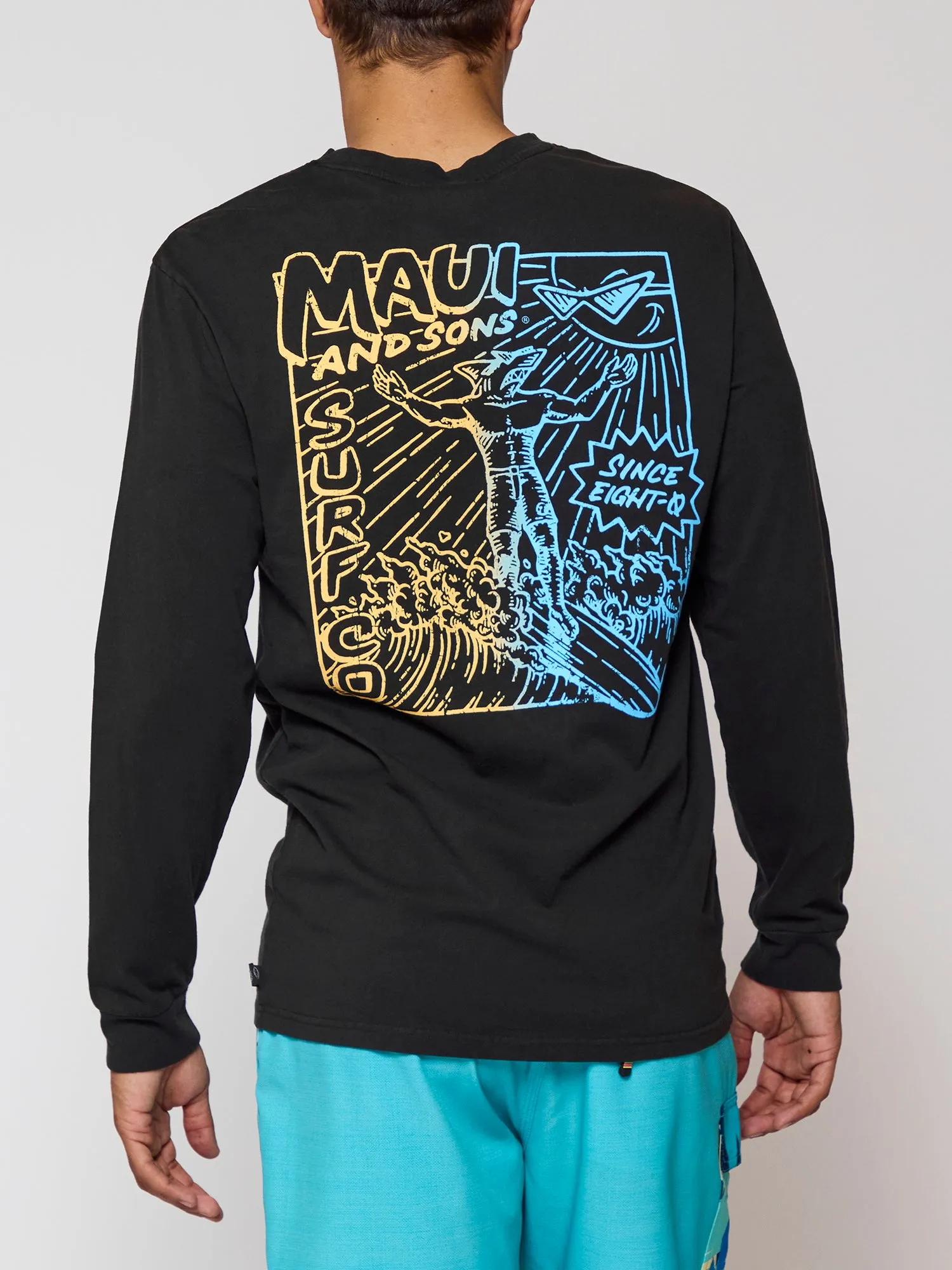 Sun & Surf Long Sleeve in Black sold by Maui and Sons product image thumbnail 2