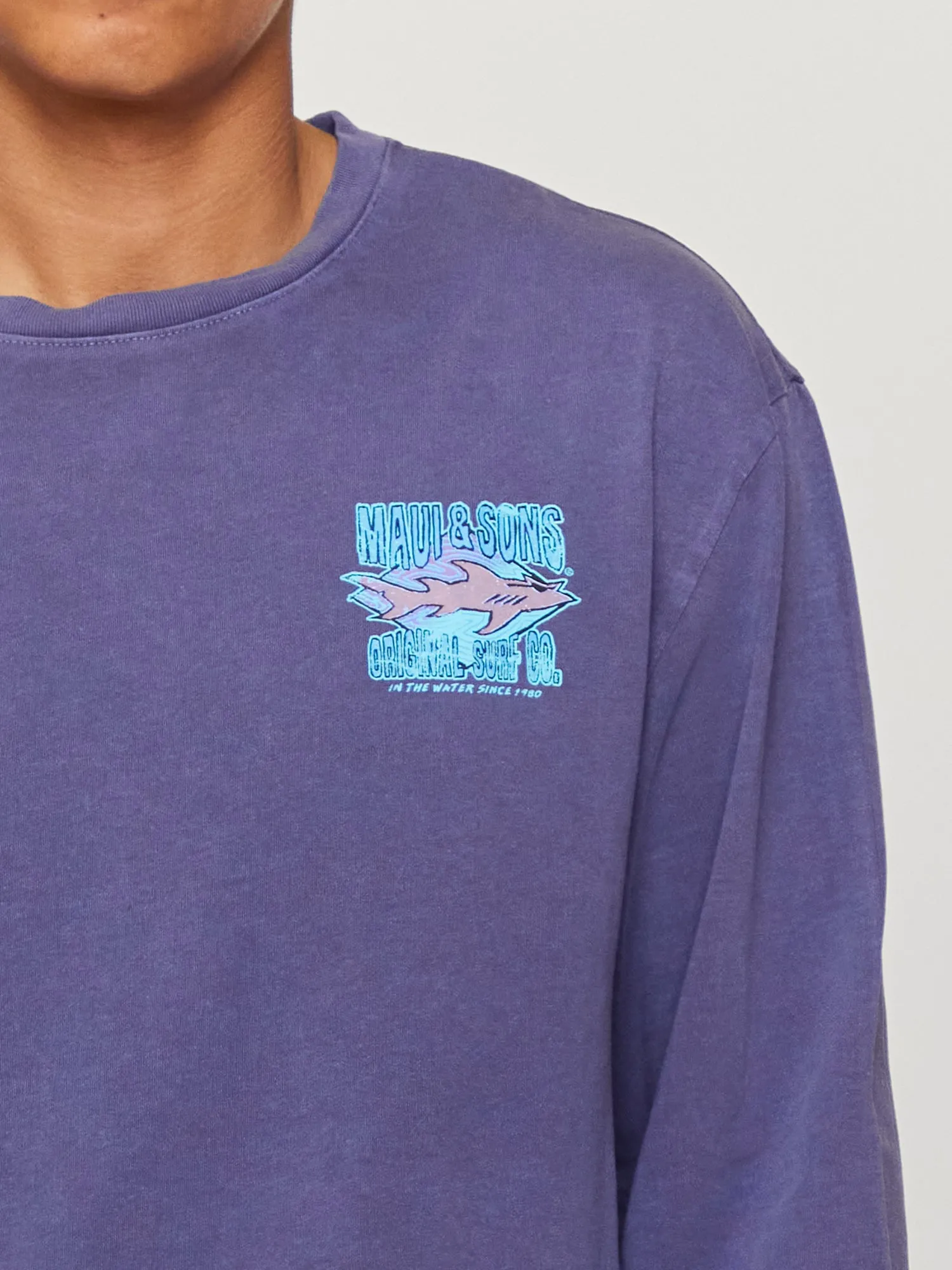 Shark Surf Co. Unisex Long Sleeve sold by Maui and Sons product image thumbnail 5