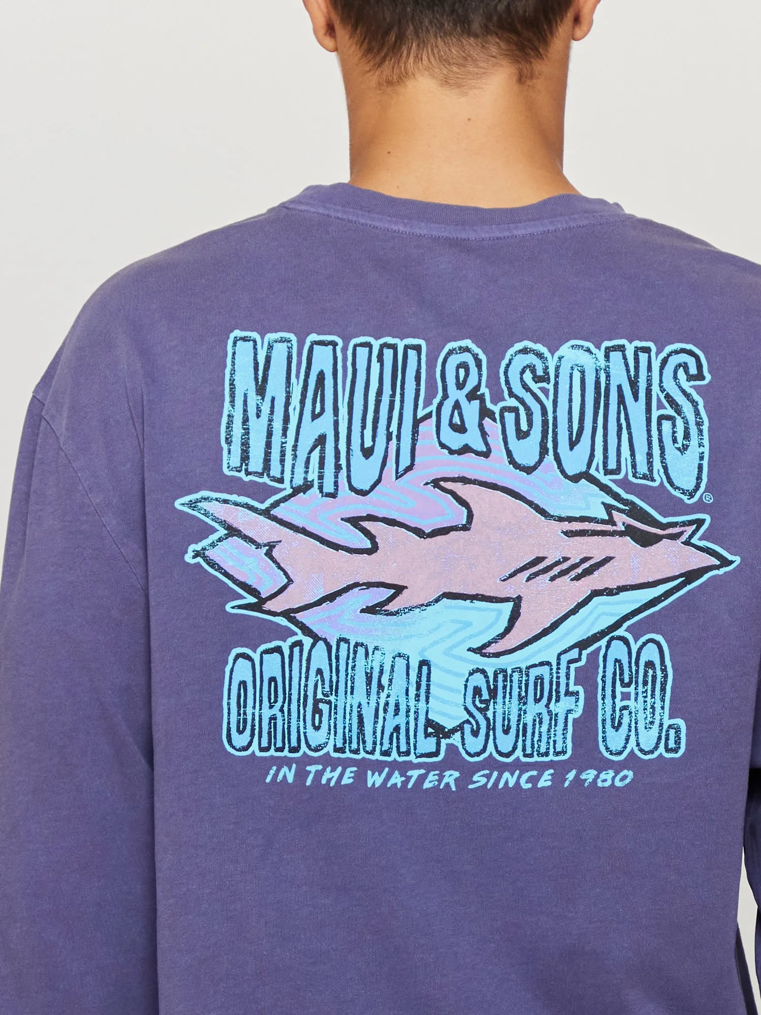 Shark Surf Co. Unisex Long Sleeve sold by Maui and Sons product image thumbnail 4