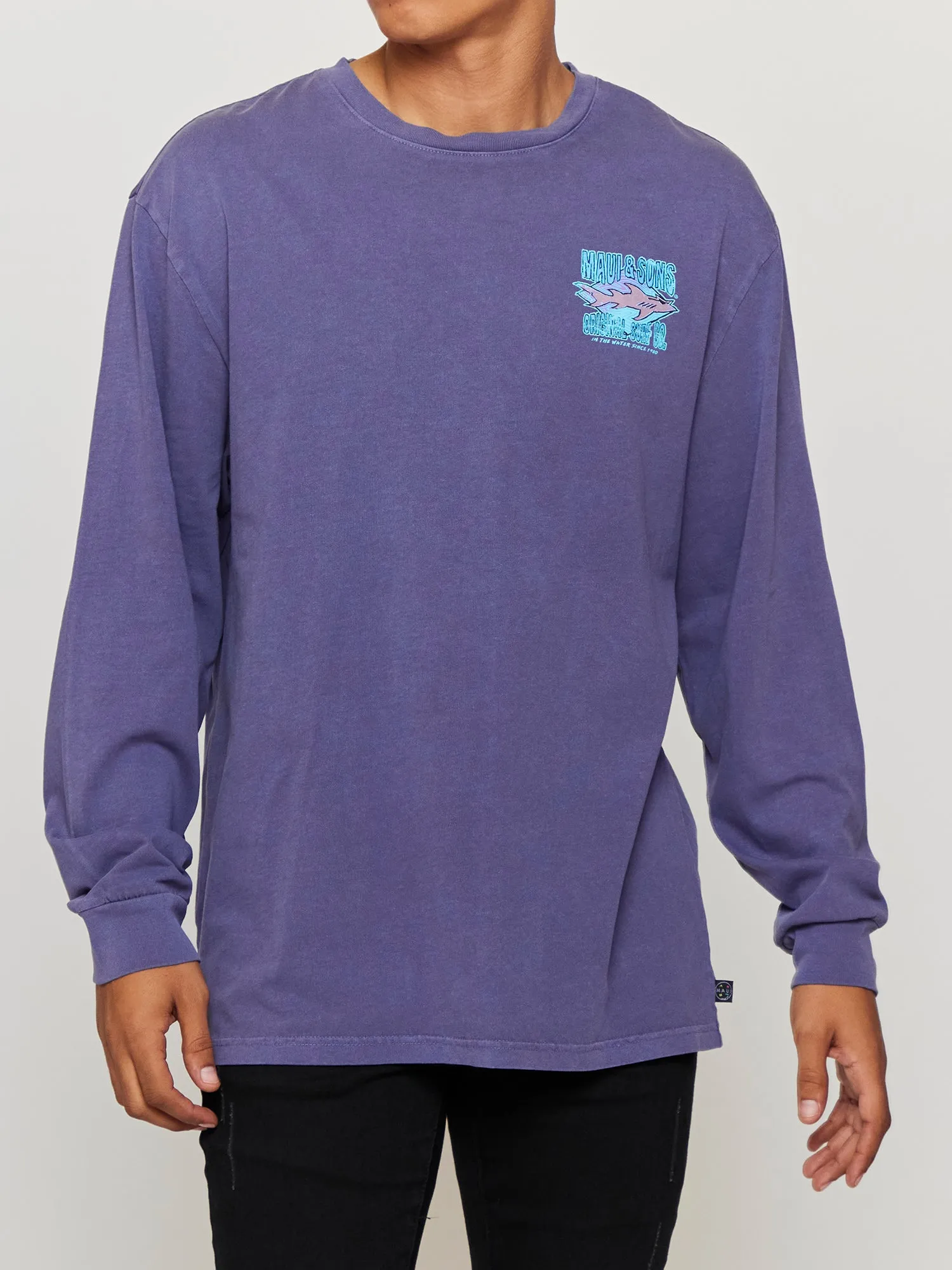 Shark Surf Co. Unisex Long Sleeve sold by Maui and Sons product image thumbnail 3