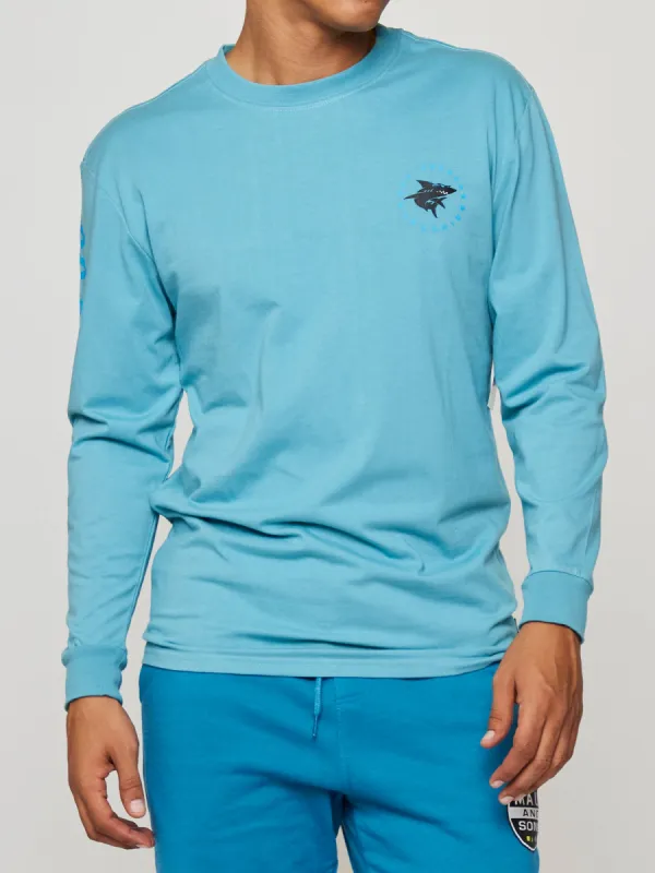 Twister Long Sleeve in Deep Ocean sold by Maui and Sons
