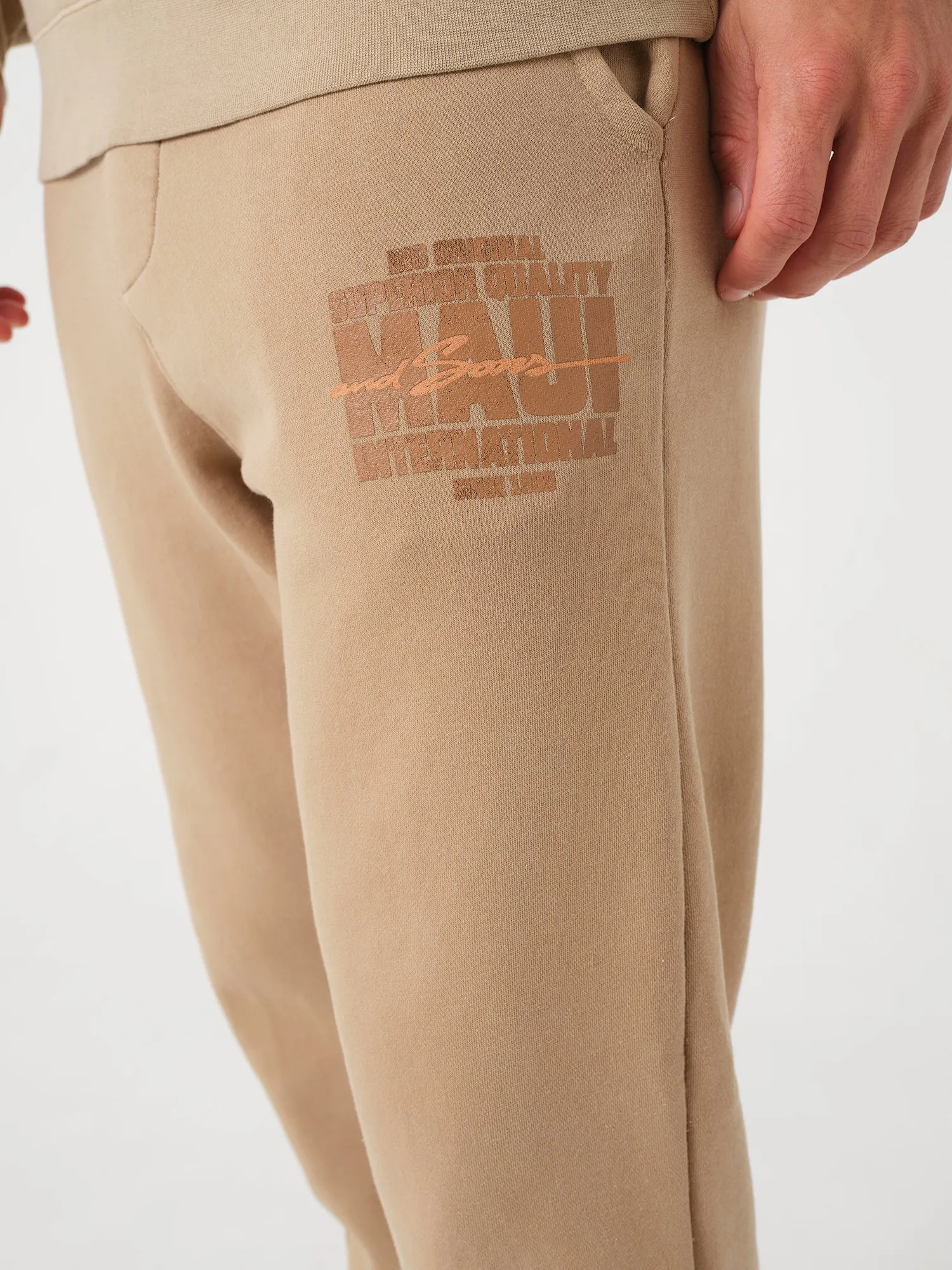Original Sweatpant in Sand sold by Maui and Sons product image thumbnail 4