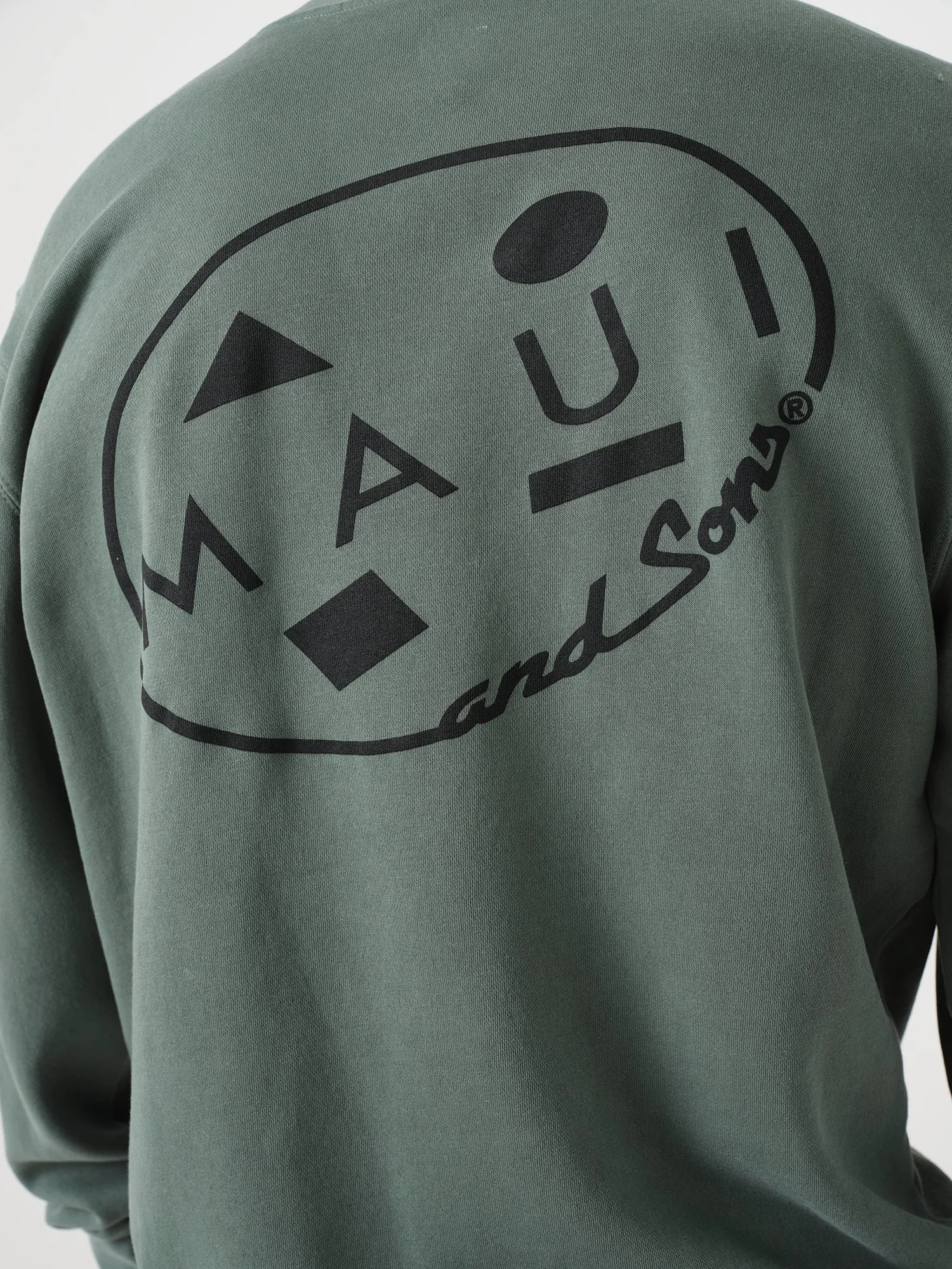 Retro Cookie Crew Neck in Alpine Green sold by Maui and Sons product image thumbnail 4