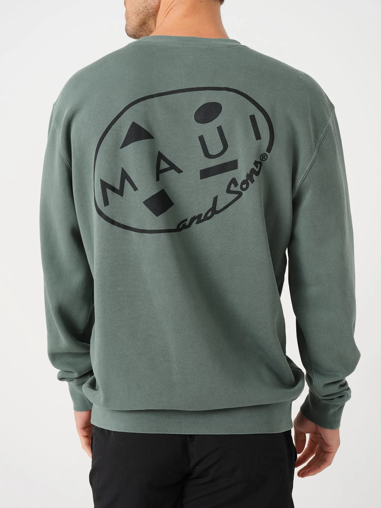 Retro Cookie Crew Neck in Alpine Green sold by Maui and Sons product image thumbnail 2