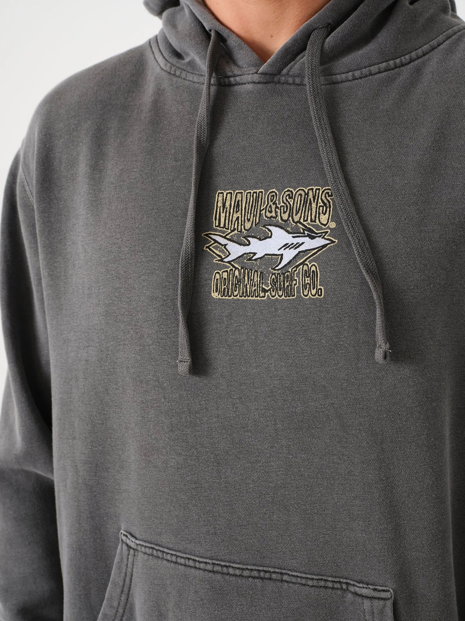 Shark Surf Co Hoodie in Black sold by Maui and Sons product image thumbnail 4