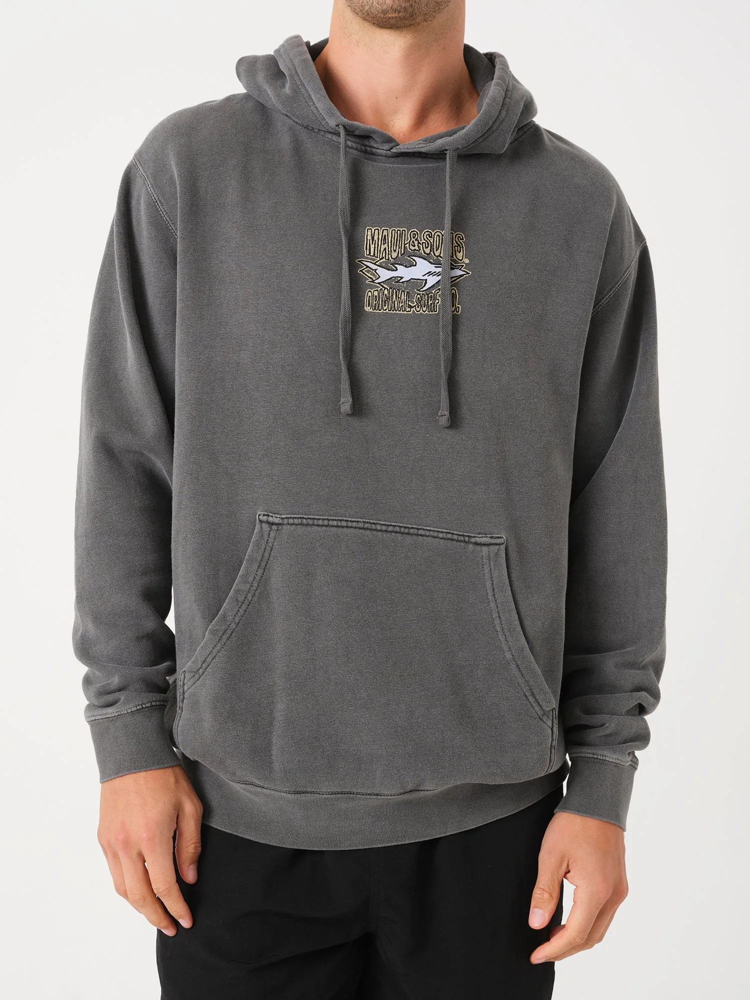 Shark Surf Co Hoodie in Black sold by Maui and Sons