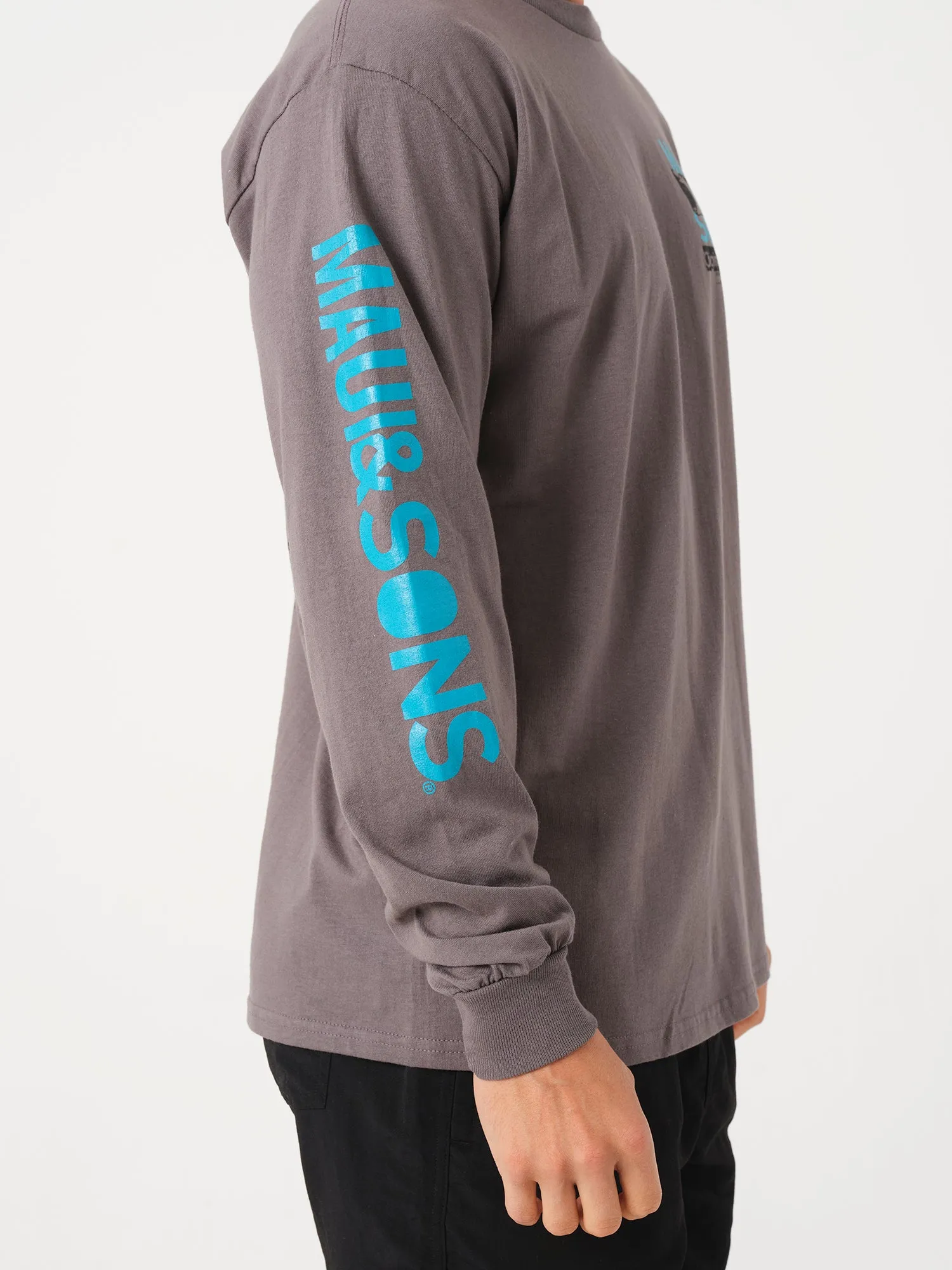 Teef Long Sleeve in Charcoal sold by Maui and Sons product image thumbnail 3