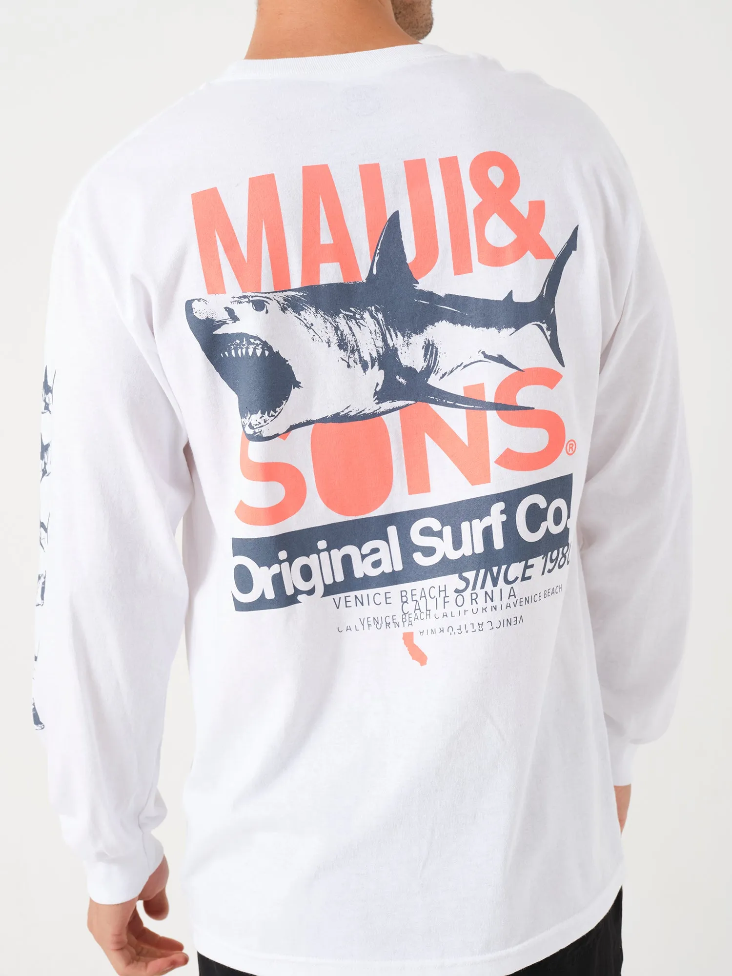 Teef Long Sleeve in White sold by Maui and Sons product image thumbnail 2