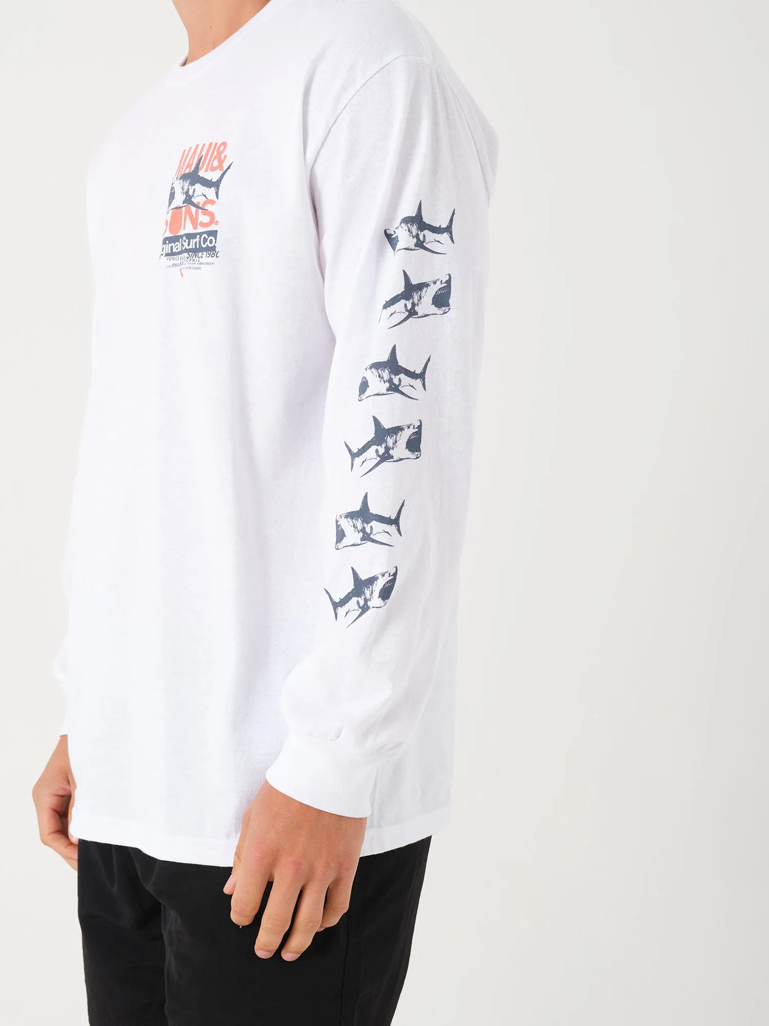 Teef Long Sleeve in White sold by Maui and Sons product image thumbnail 4