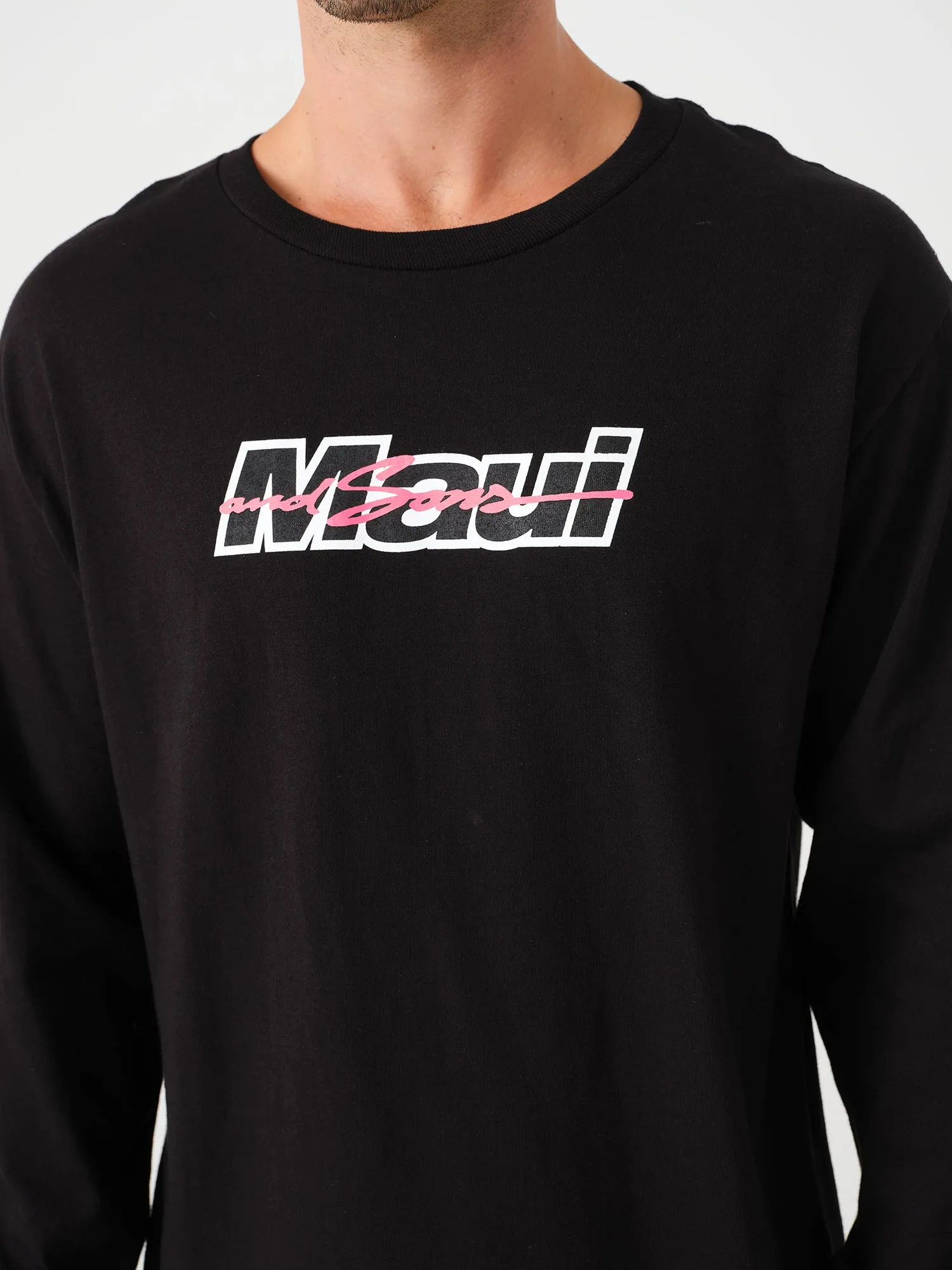 Speed Long Sleeve in Black sold by Maui and Sons product image thumbnail 3